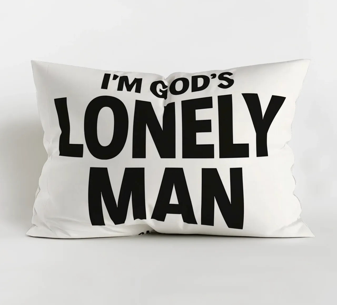 Lonely Man Print cuscino da MoviesArt