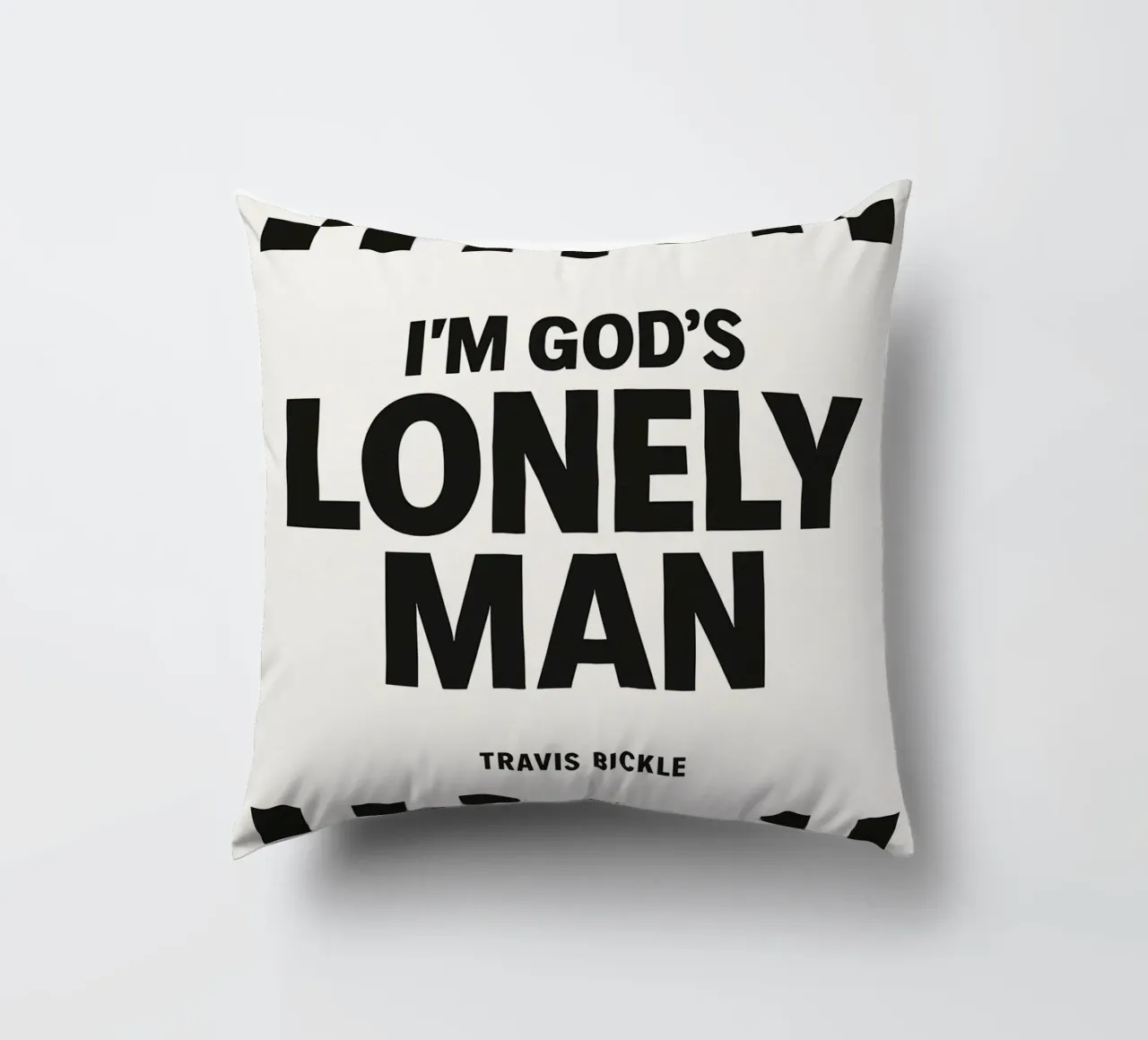 Lonely Man Print cuscino da MoviesArt