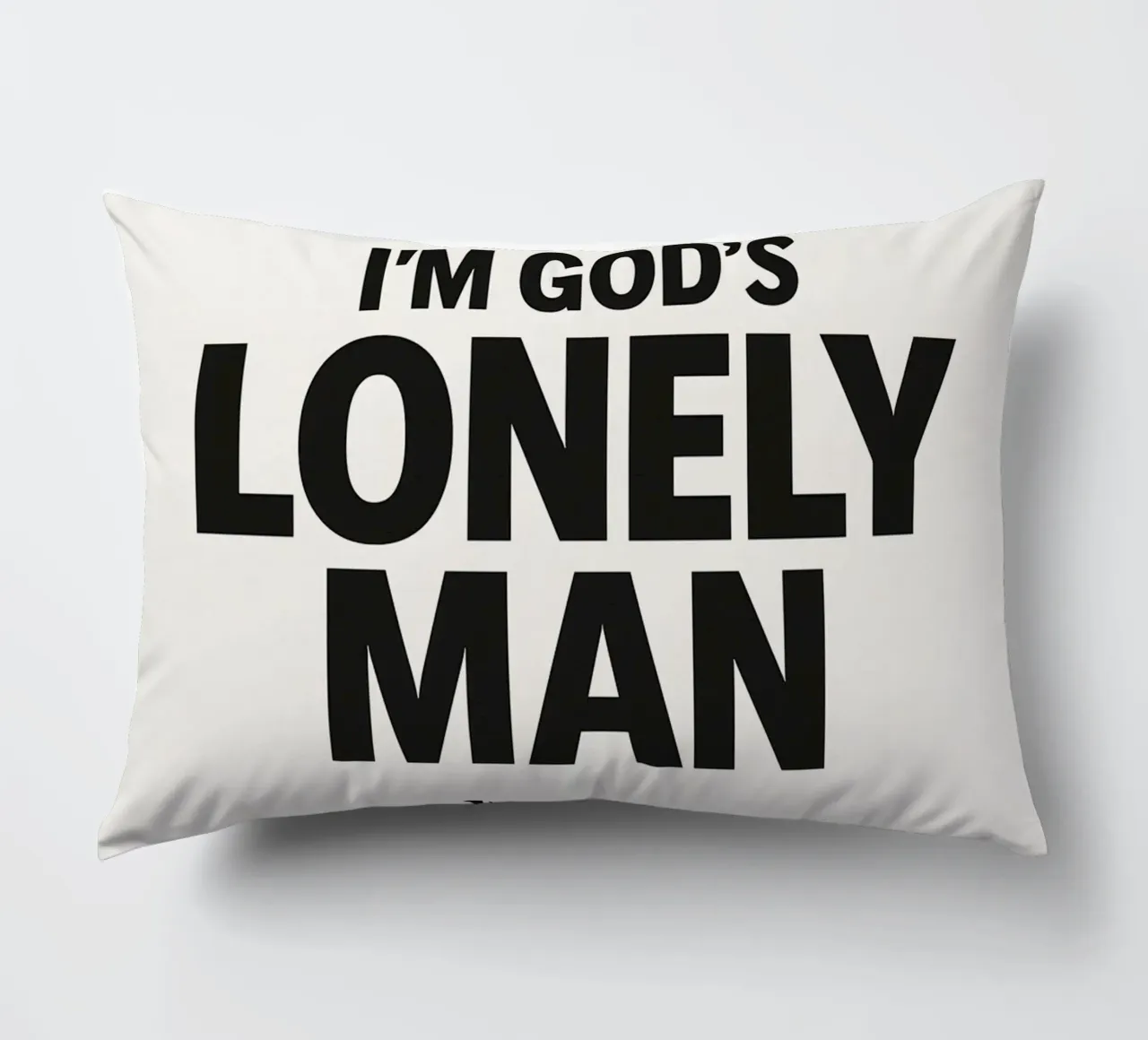 Lonely Man Print cuscino da MoviesArt