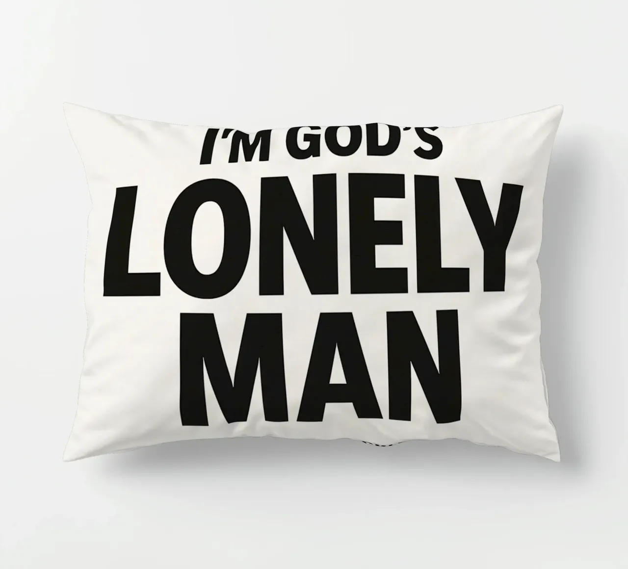 Lonely Man Print cuscino da MoviesArt