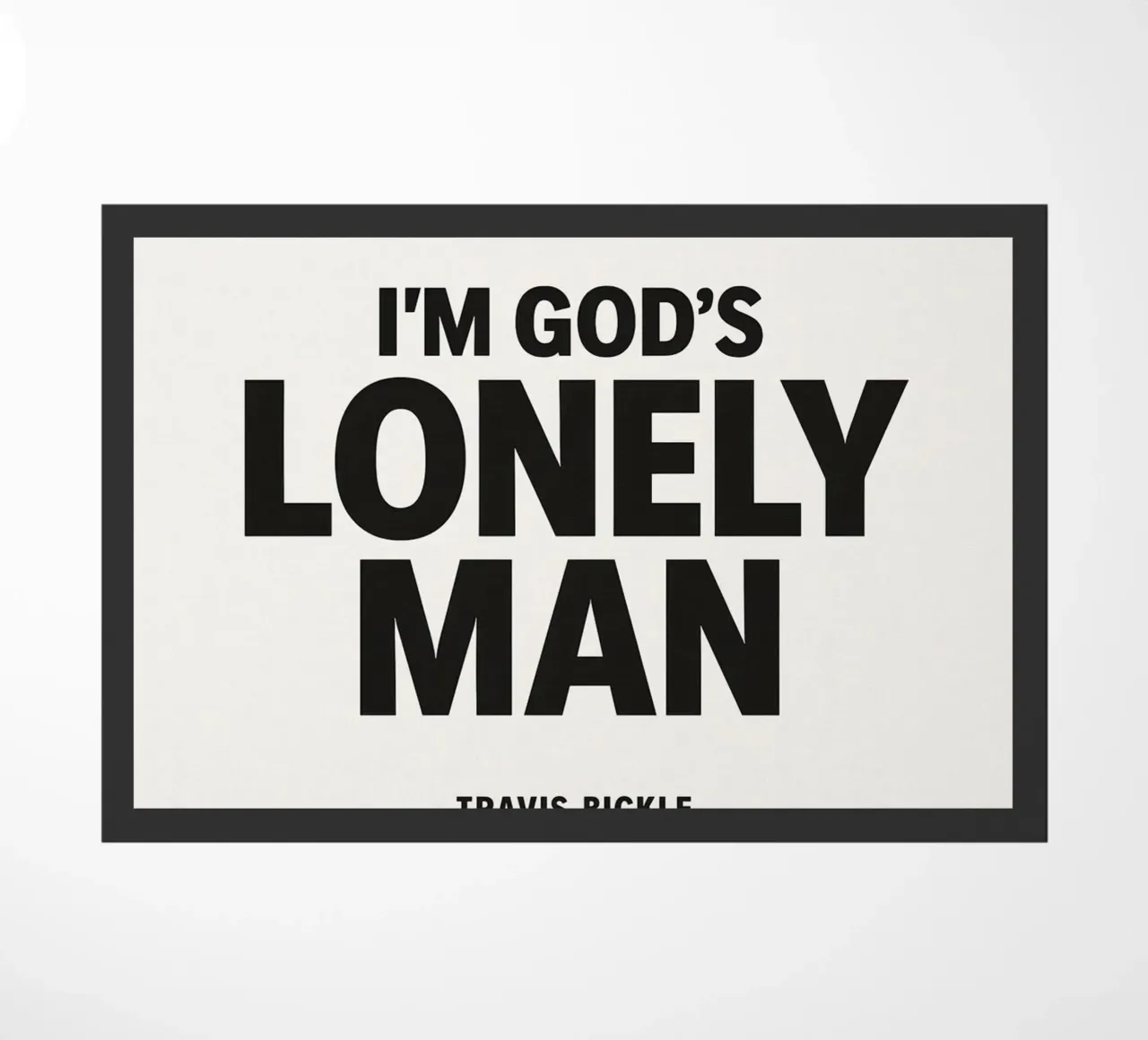 Lonely Man Print zerbino da MoviesArt
