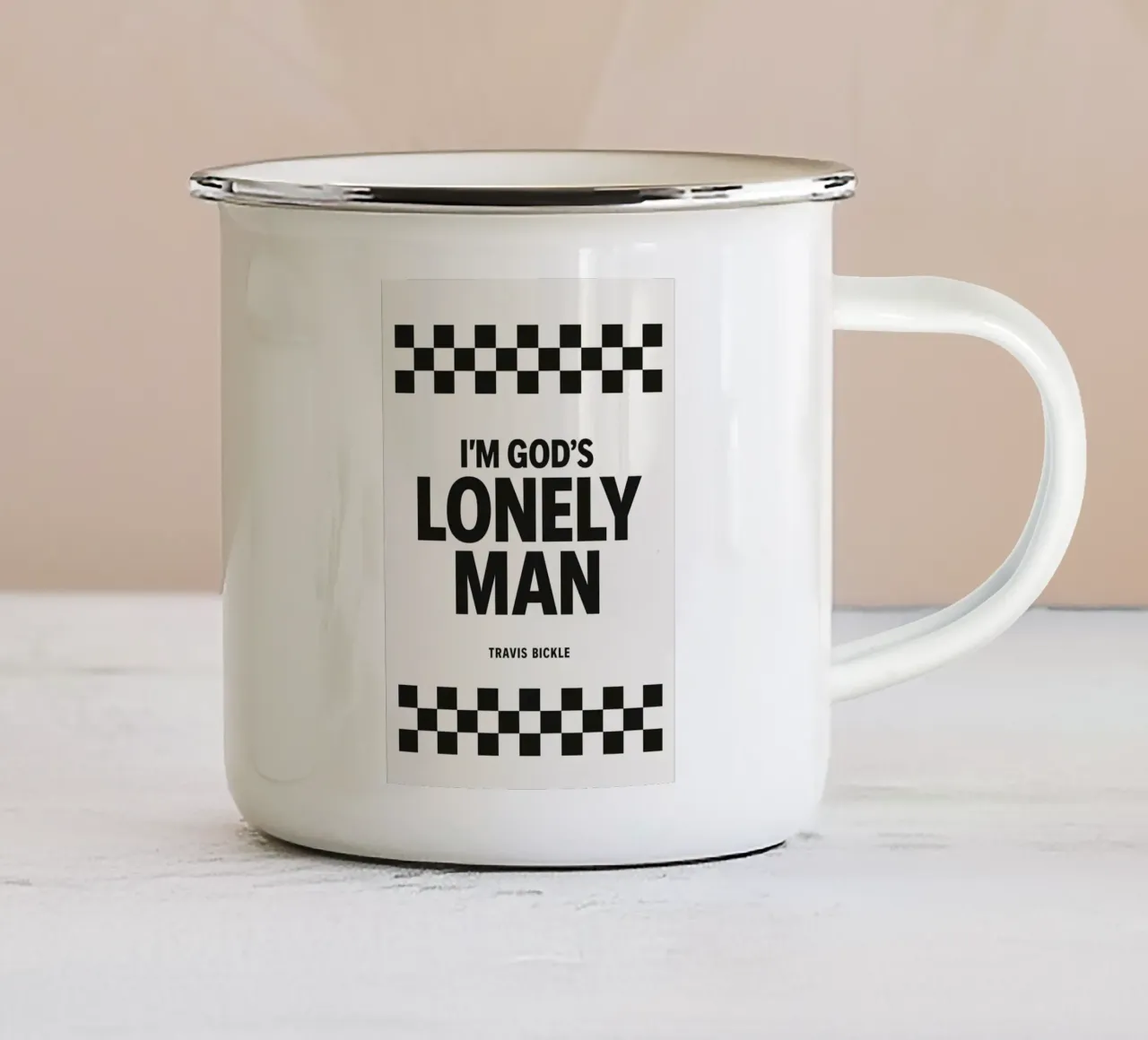 Lonely Man Print tazza in smalto da MoviesArt