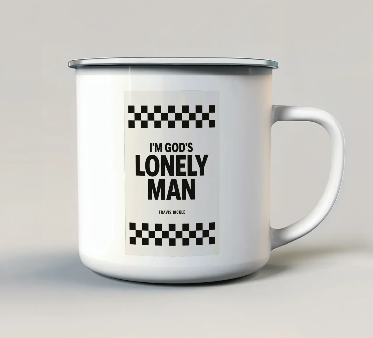 Lonely Man Print tazza in smalto da MoviesArt