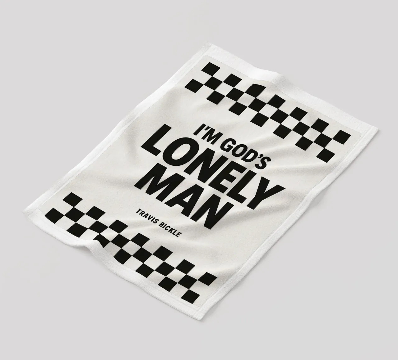 Lonely Man Print coperta in pile da MoviesArt