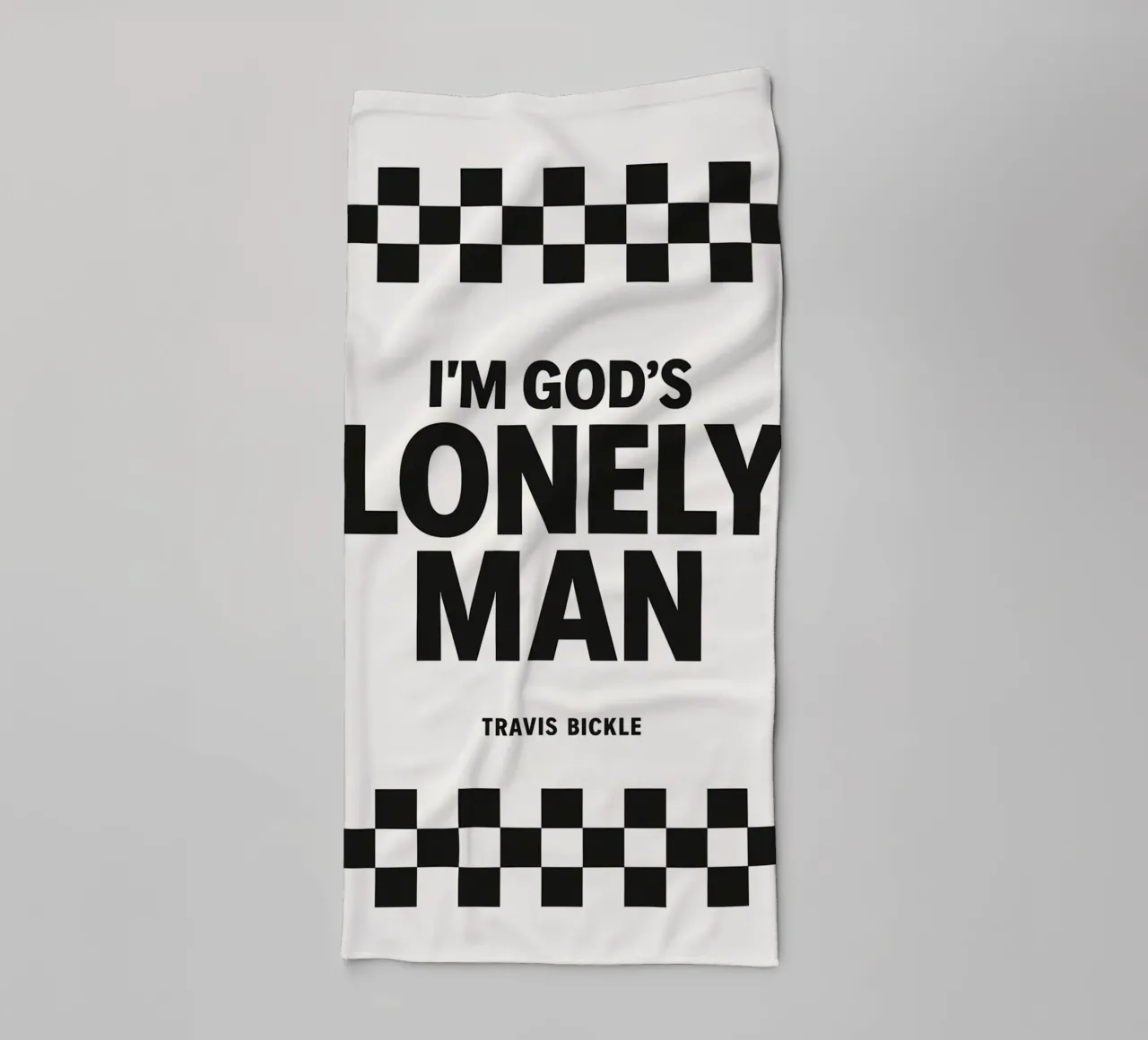 Lonely Man Print asciugamano da bagno da MoviesArt