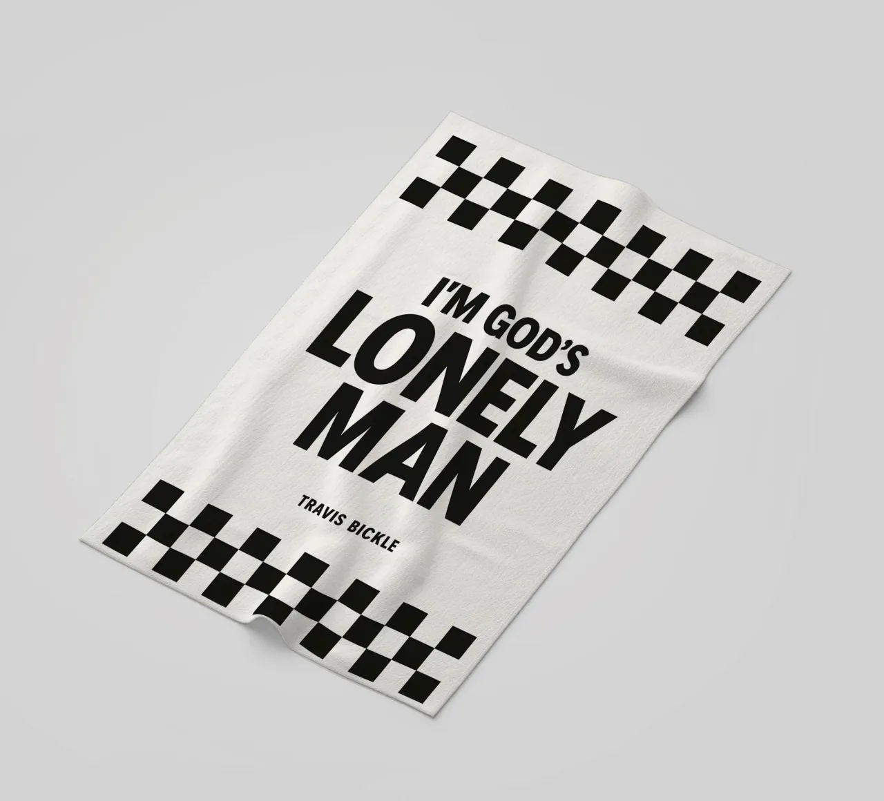 Lonely Man Print telo mare da MoviesArt