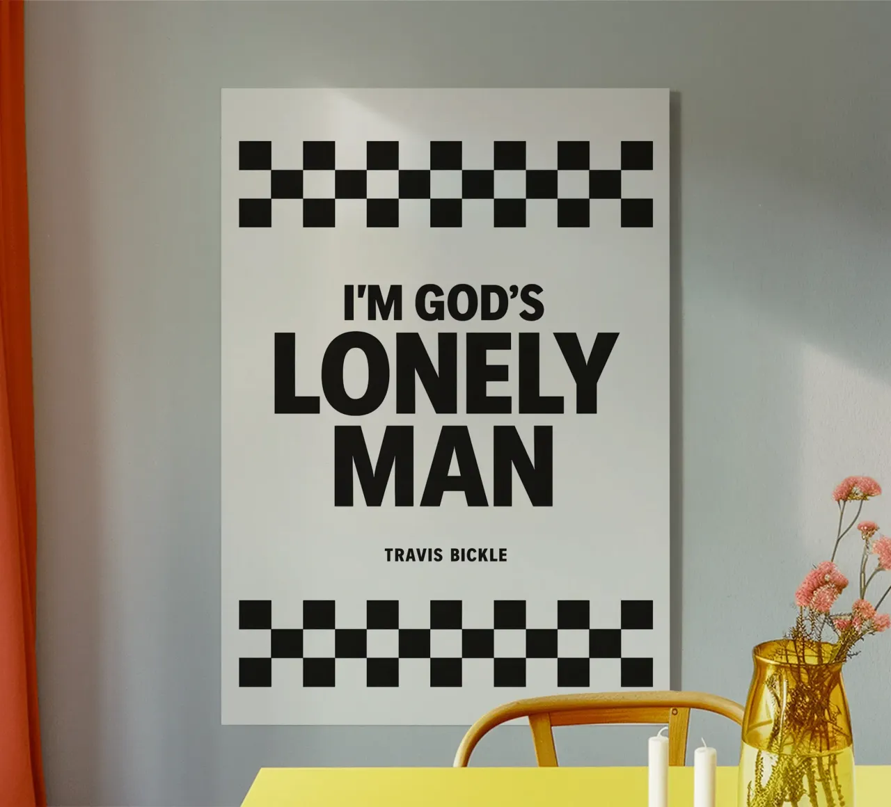 Lonely Man Print plexiglass da MoviesArt