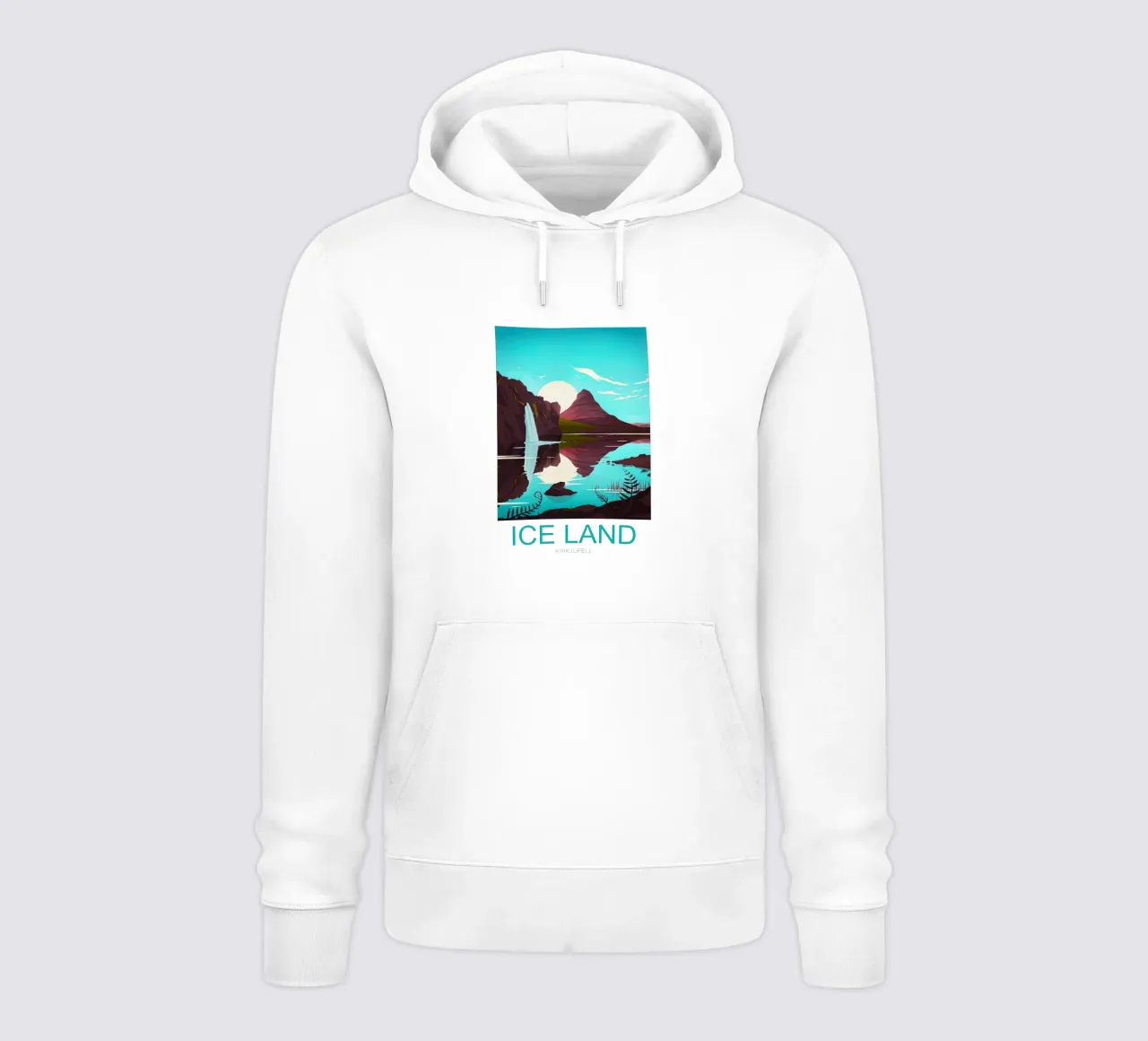 Stampa di viaggio sull'Islanda - Monte Kirkjufell felpa con cappuccio da Liliestudio