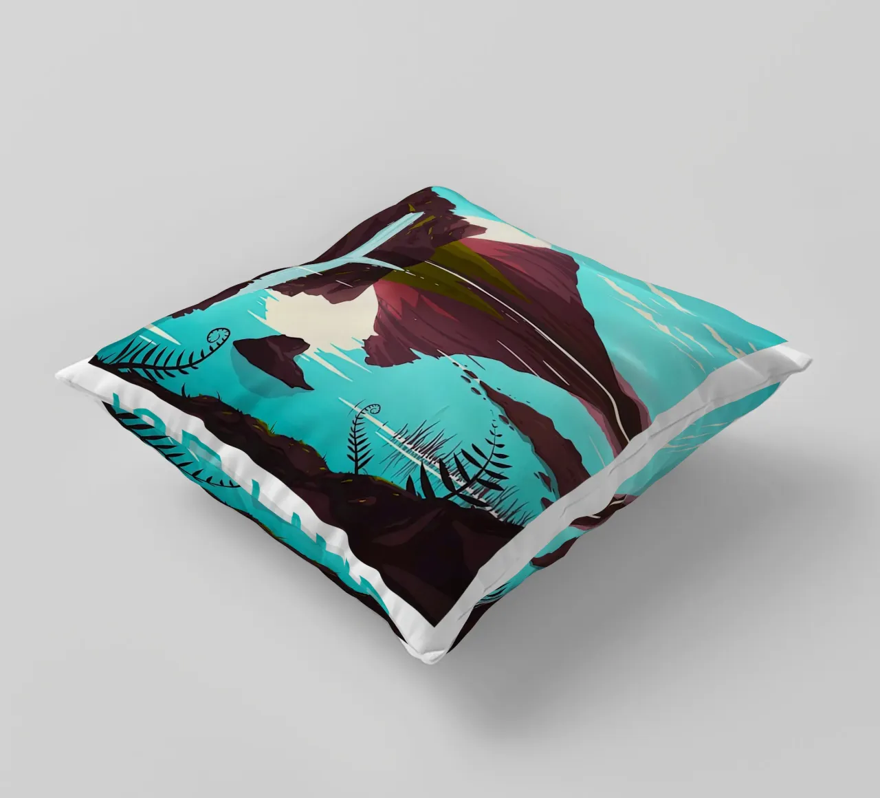 Iceland Travel Print - Kirkjufell Mountain decorative cushion by Liliestudio