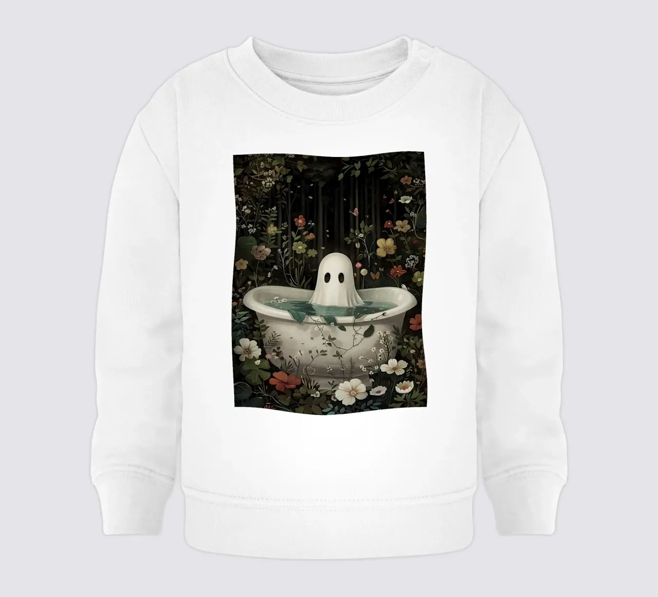 Fantasma nella vasca da bagno felpa neonato da Betty Shops