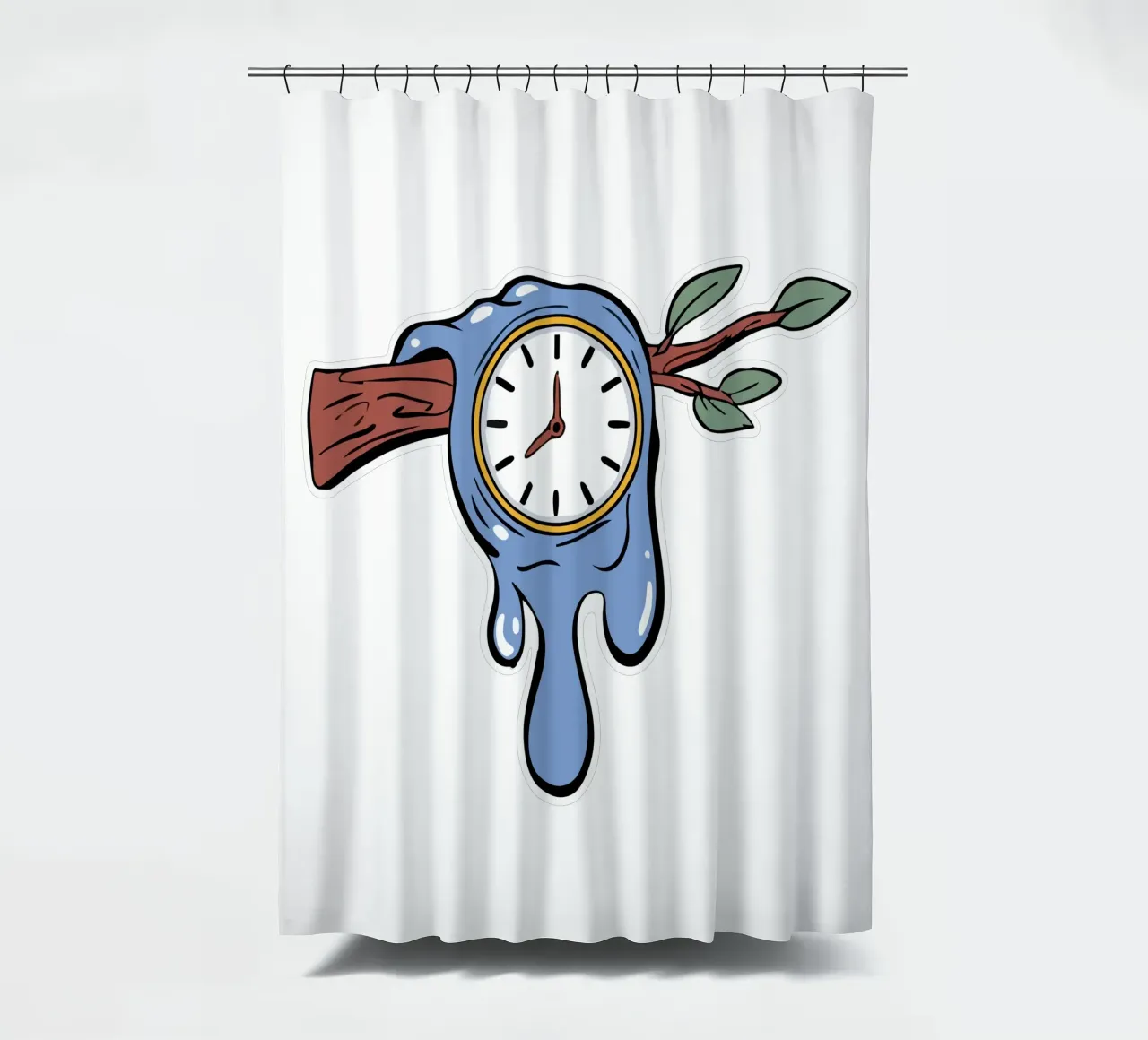 Surrealism Clock tenda da doccia da Hey Vincent