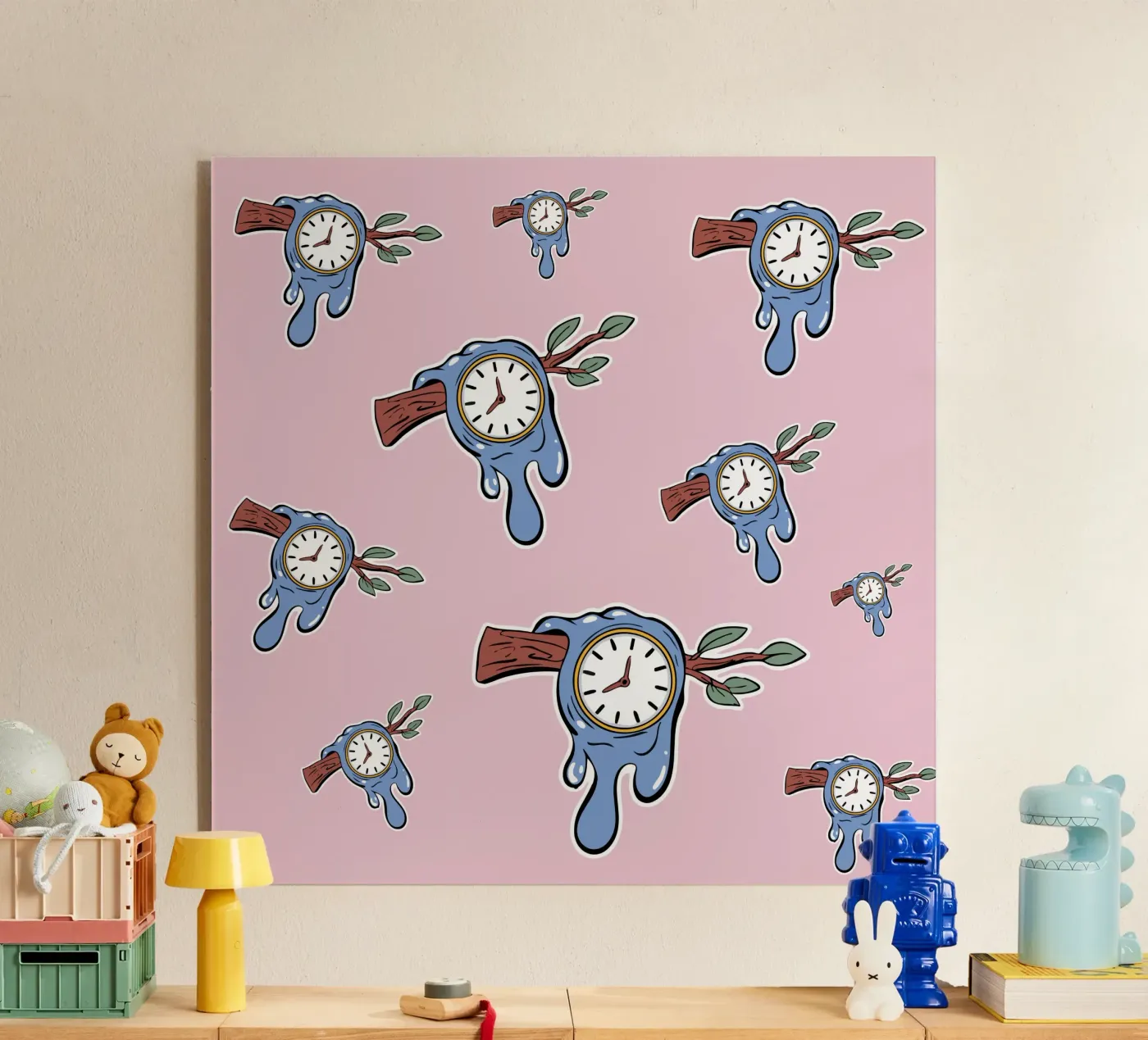 Surrealism Clock Acryl-Glas von Hey Vincent