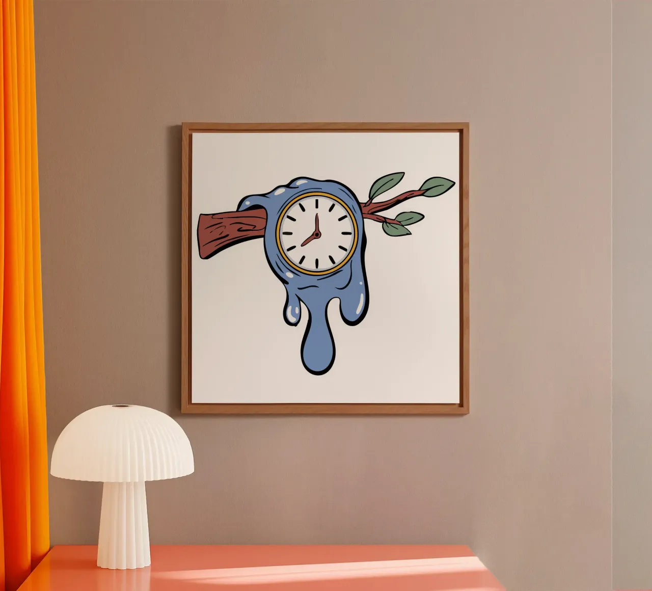 Surrealism Clock alluminio dibond da Hey Vincent