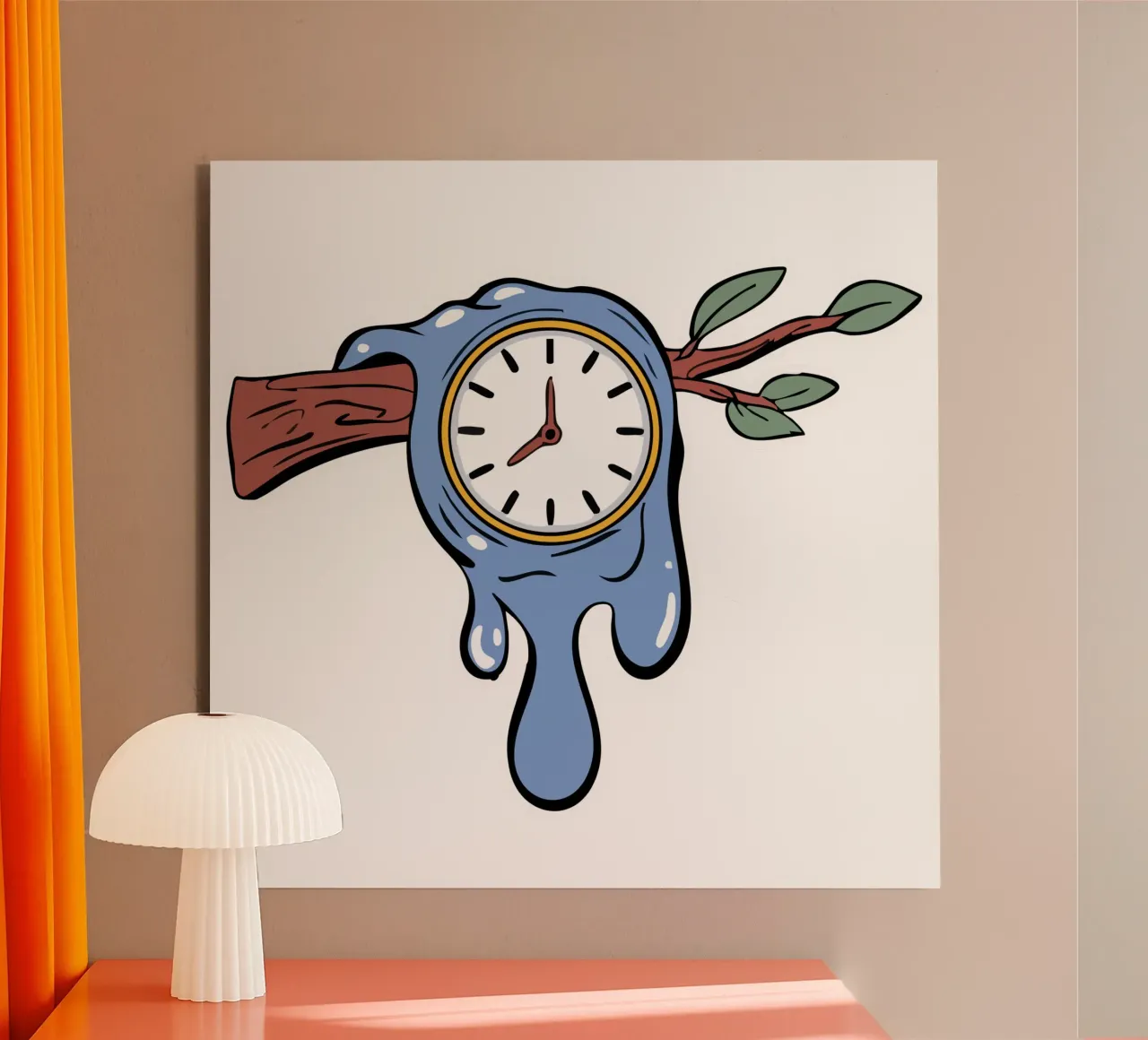Surrealism Clock alluminio dibond da Hey Vincent