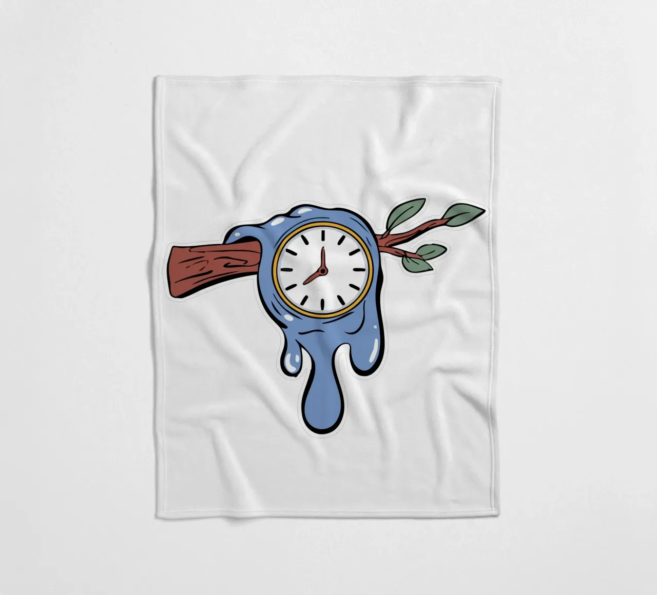 Surrealism Clock coperta in pile da Hey Vincent