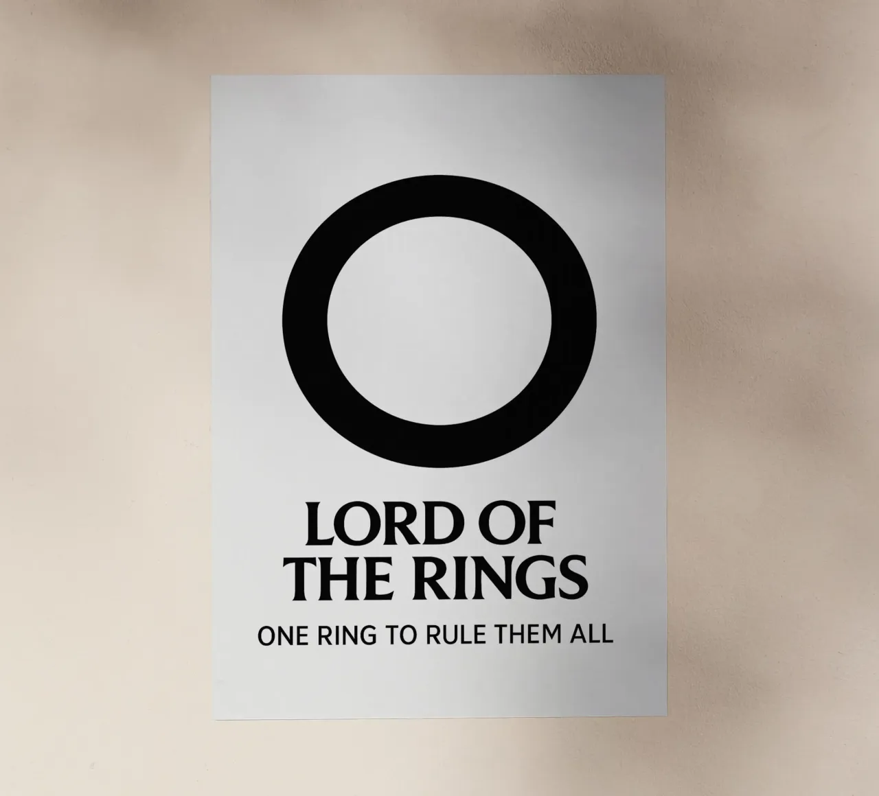 Lord Of The Rings Print pellicola backlit da MoviesArt
