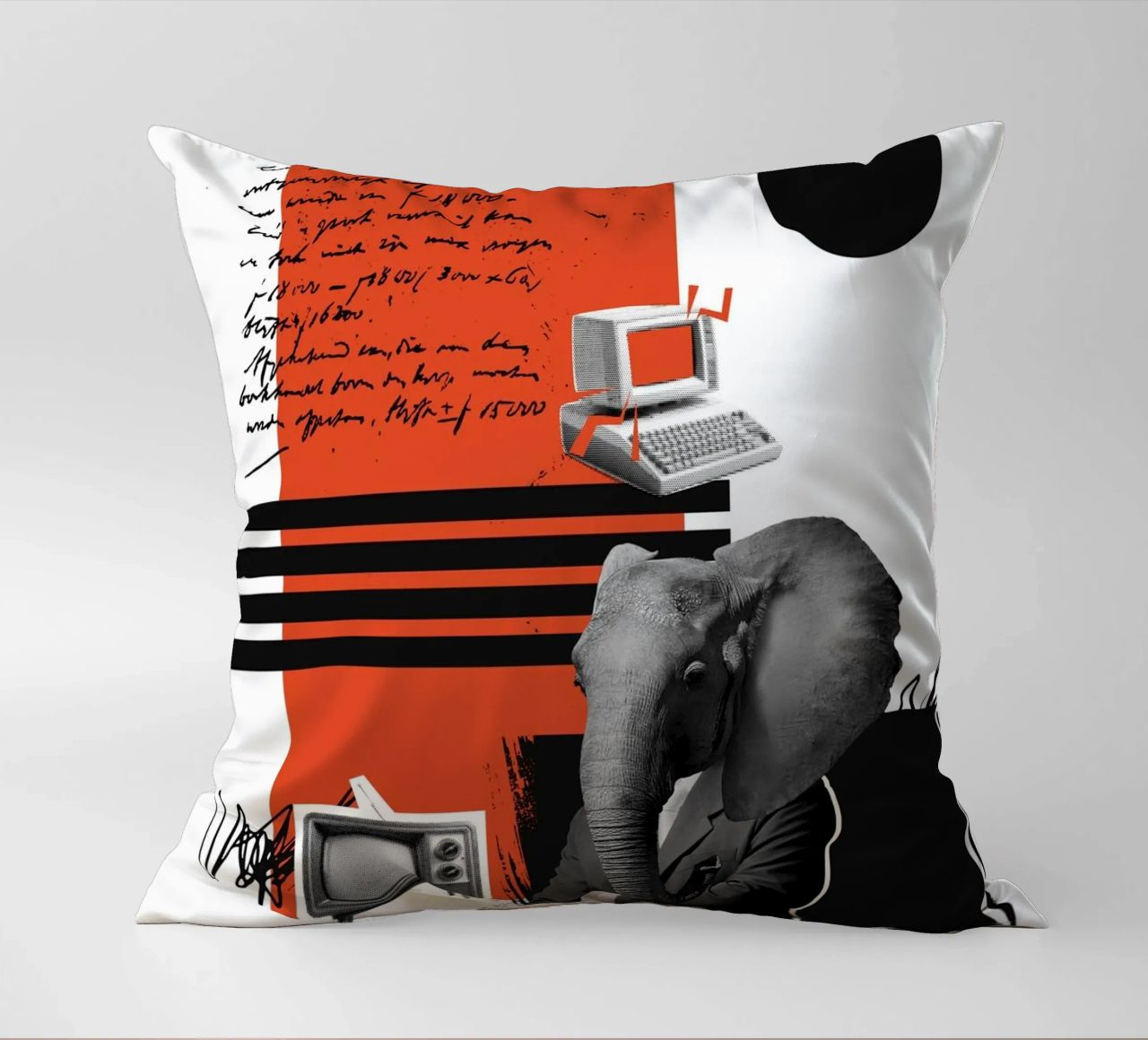 THE ELEPHANT IN THE CODE cuscino da Einfach Uebel