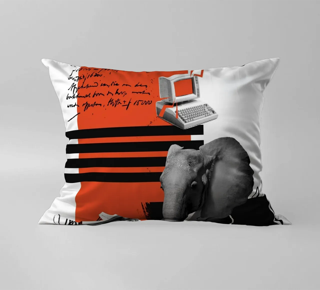 THE ELEPHANT IN THE CODE Kissen von Einfach Uebel