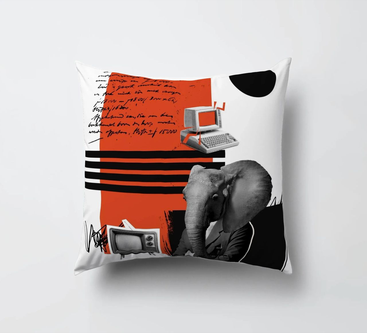 THE ELEPHANT IN THE CODE cuscino da Einfach Uebel