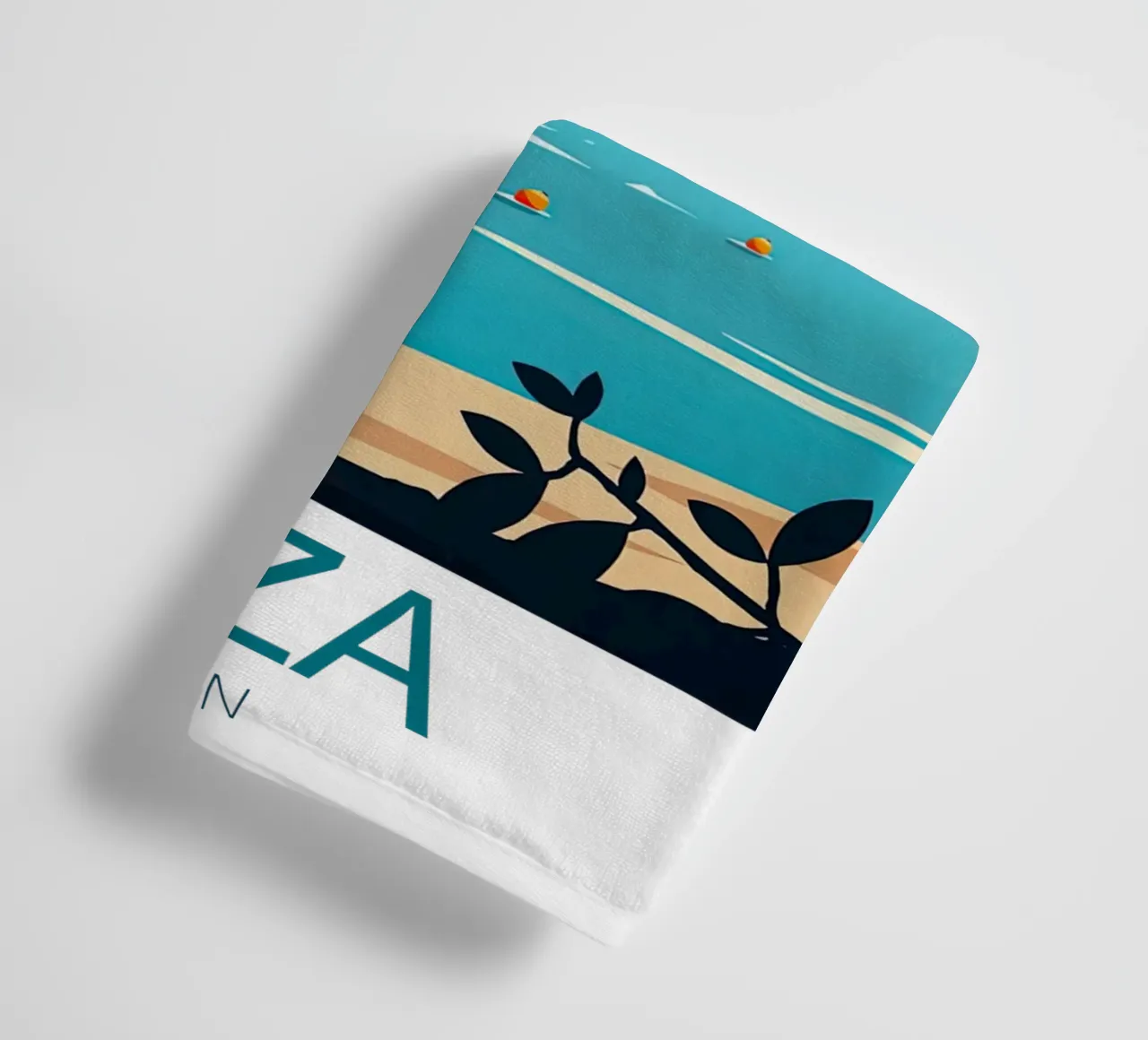 Ibiza Travel Print - Espagne serviette de bain de Liliestudio