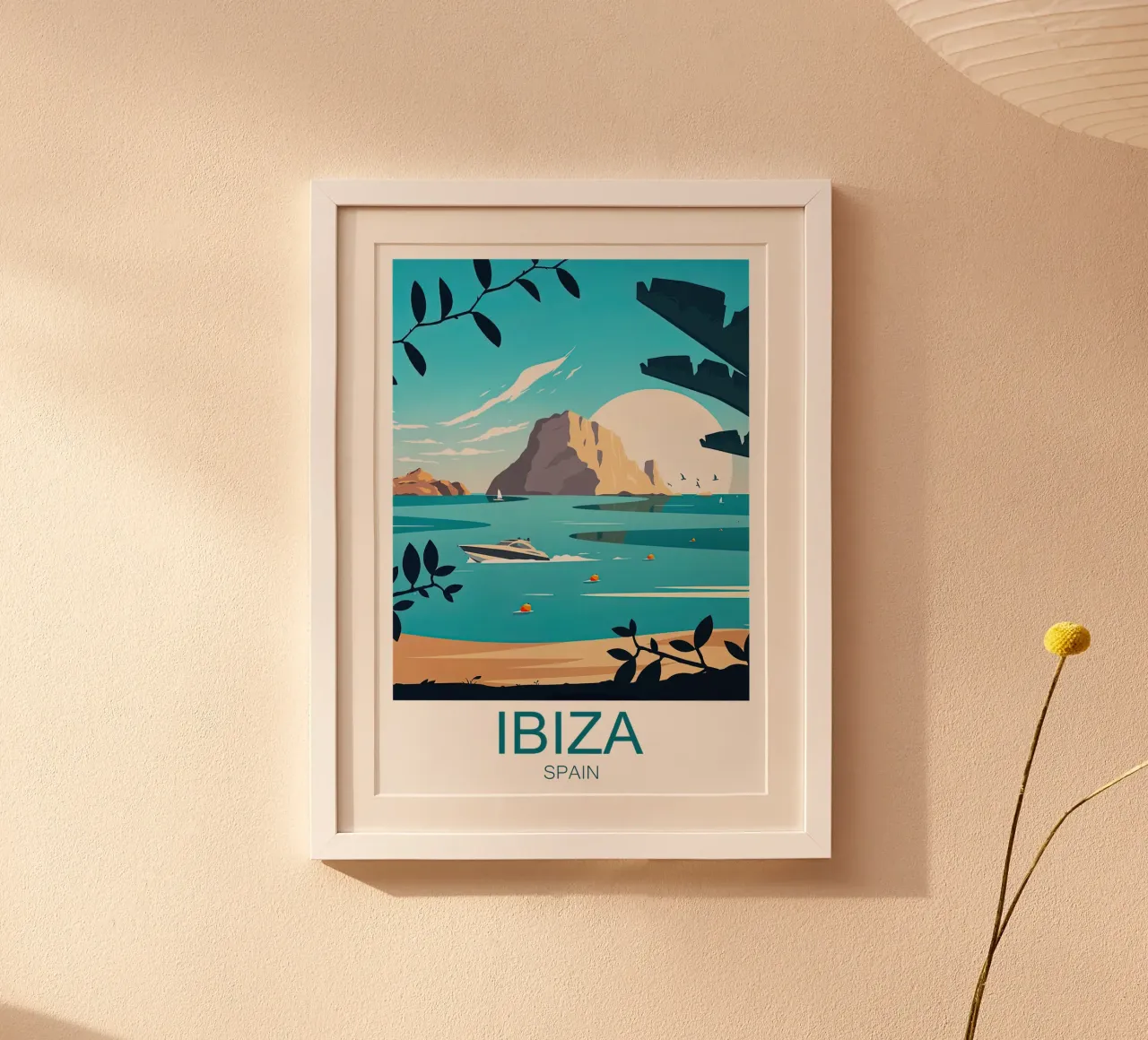 Stampa di viaggio Ibiza - Spagna poster da Liliestudio