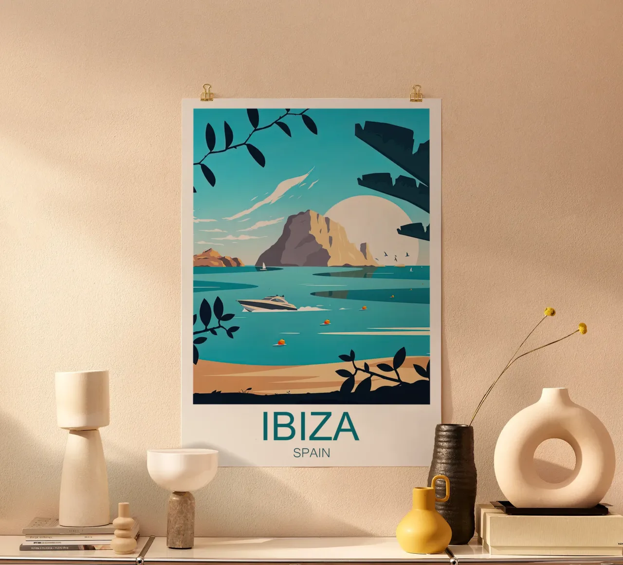 Stampa di viaggio Ibiza - Spagna poster da Liliestudio