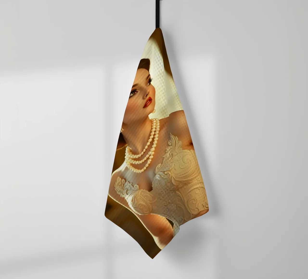 signora elegante canovaccio da cucina da Anita's Dream