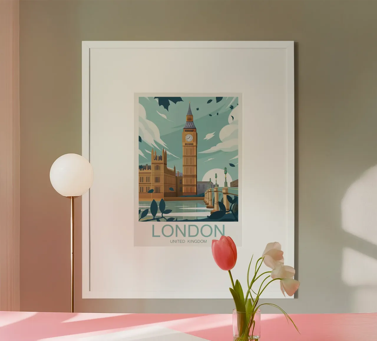 Stampa tradizionale di Londra - Inghilterra poster da Liliestudio