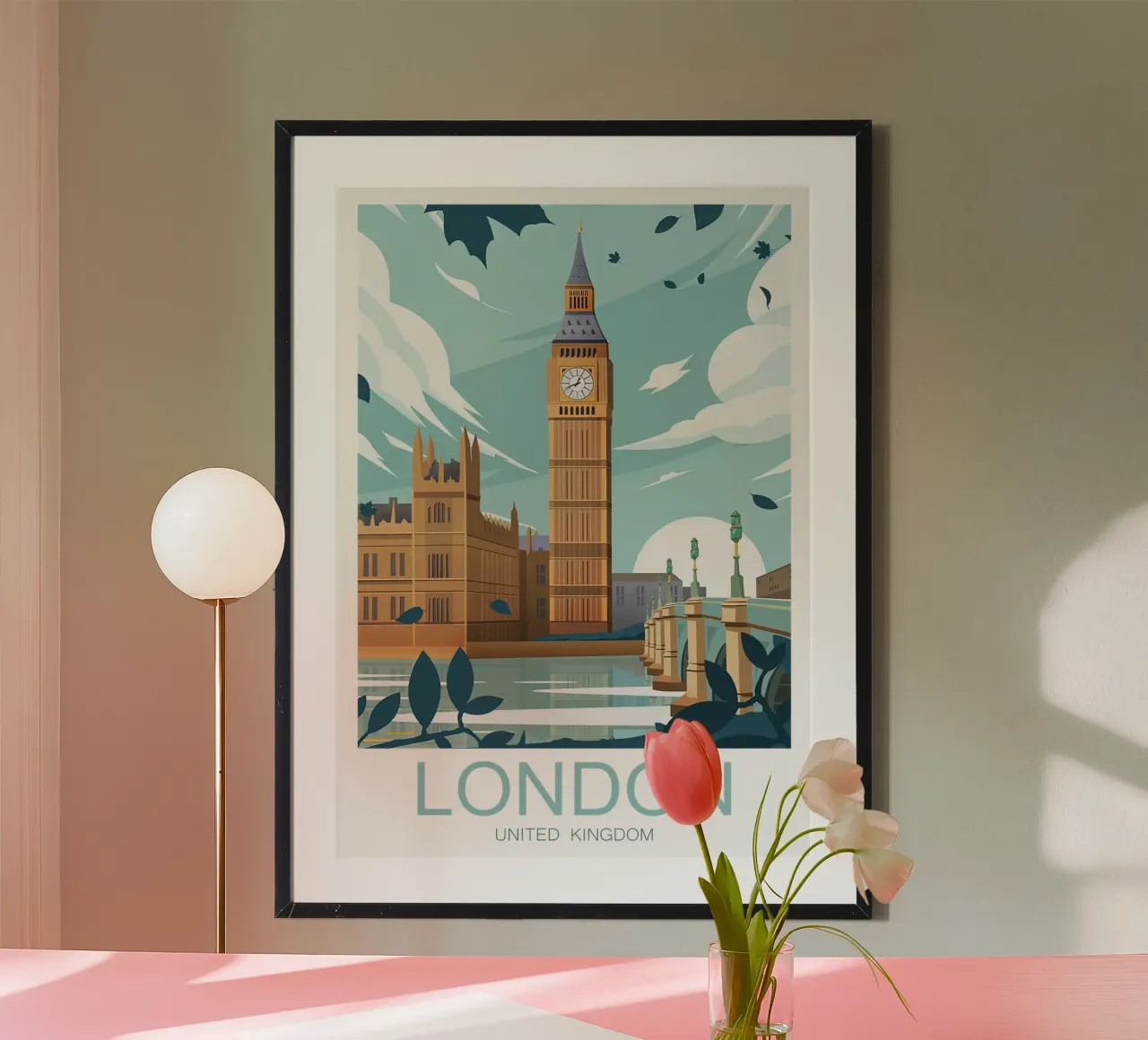 Stampa tradizionale di Londra - Inghilterra poster da Liliestudio