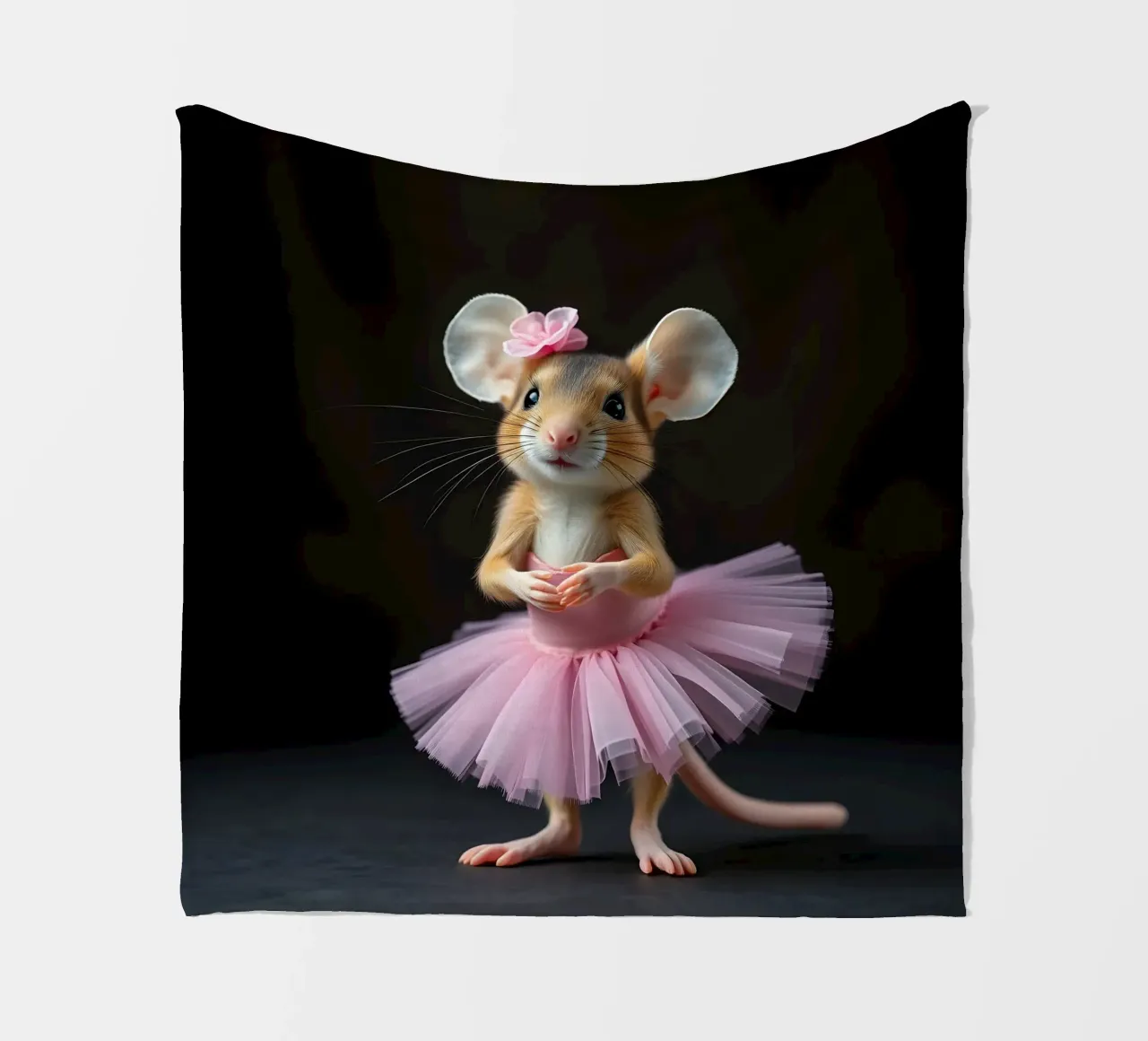 ballerina mouse fleece blanket by Anita's Dream