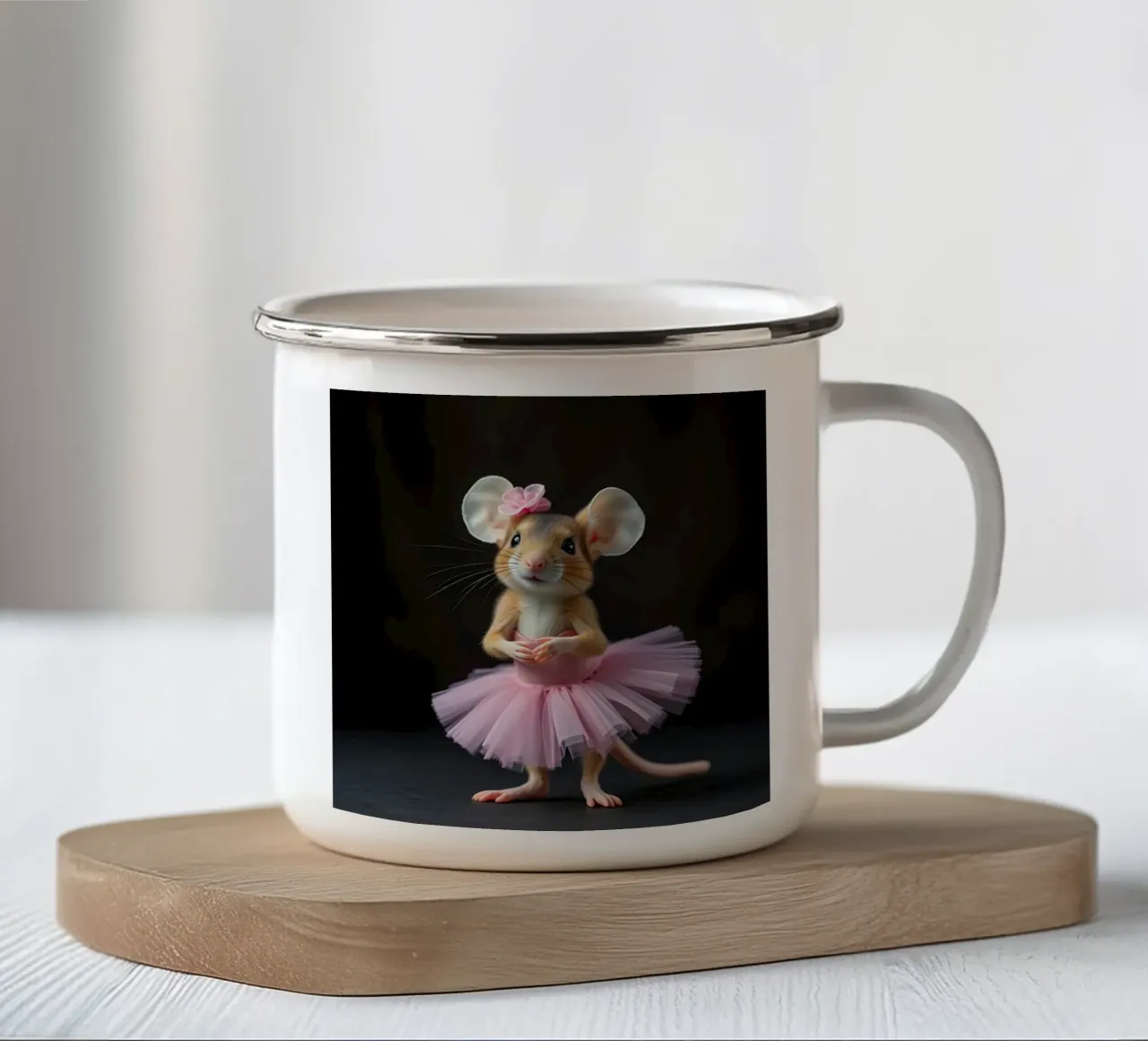 ballerina mouse enamel mug by Anita's Dream
