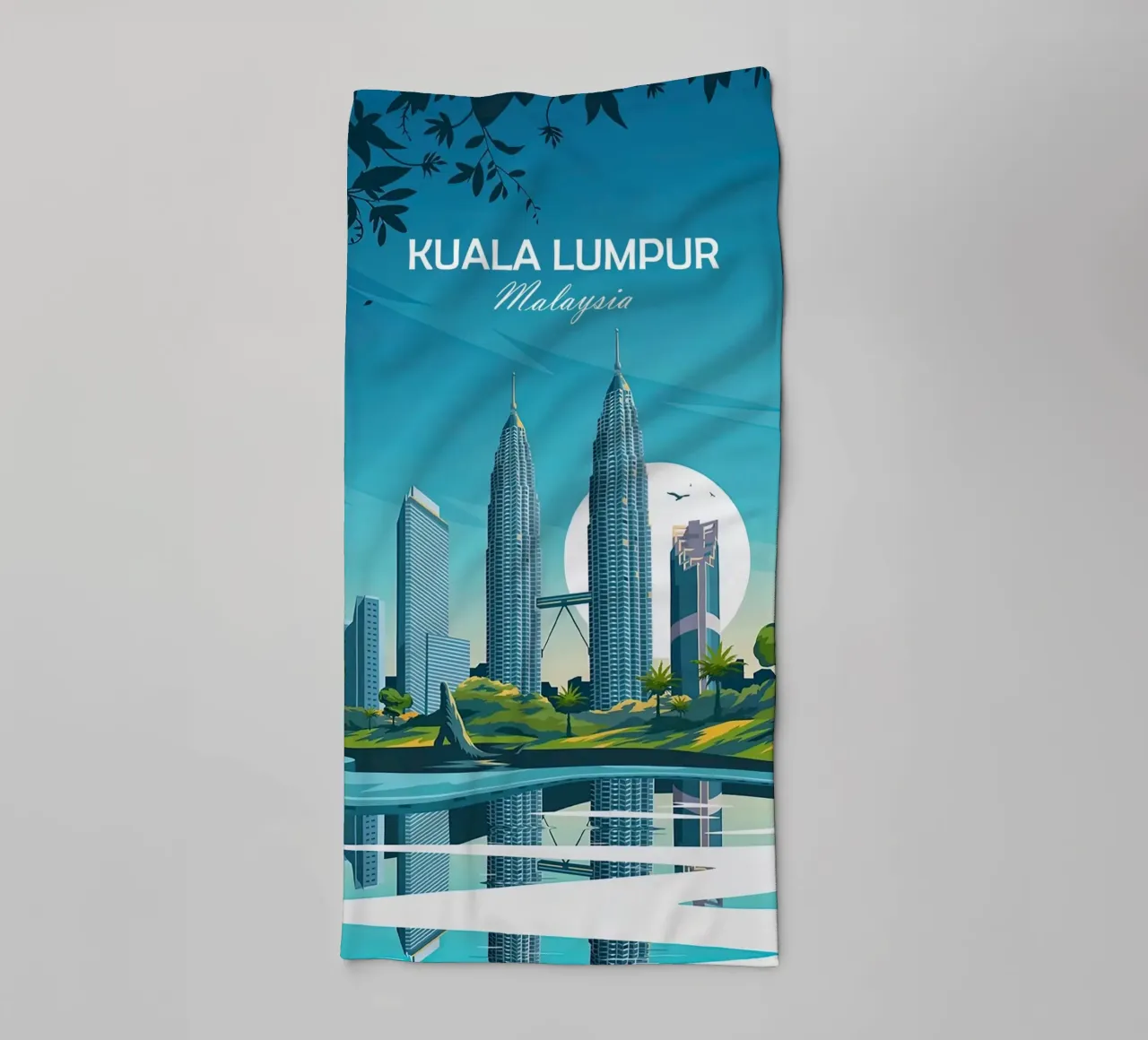 Malesia, Kuala Lumpure asciugamano da bagno da Liliestudio