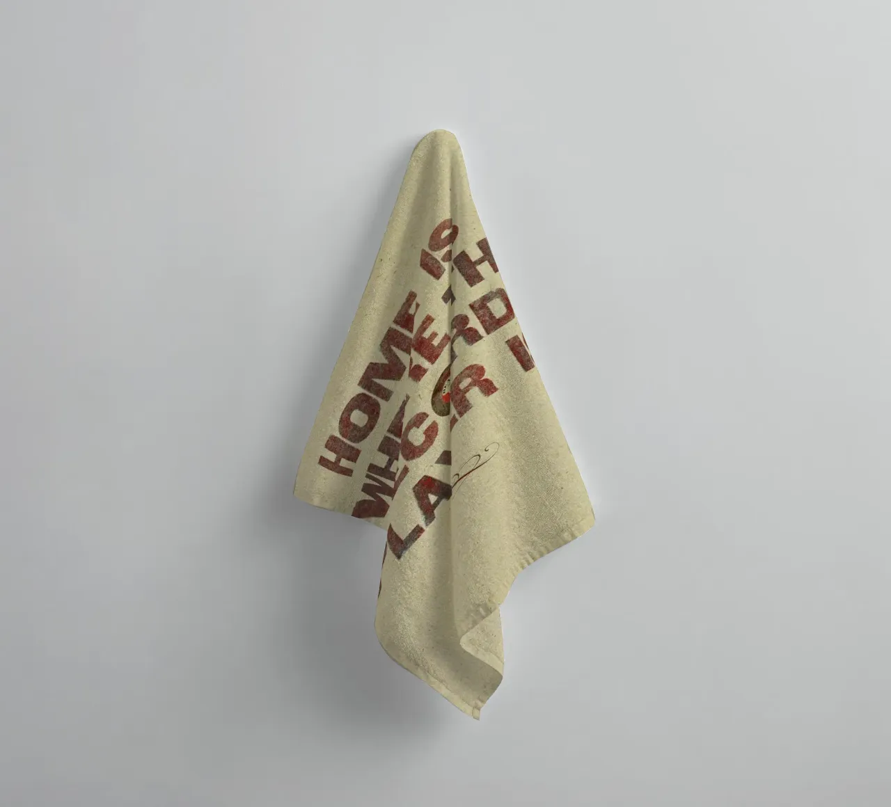Home is where… asciugamano da bagno da Sammy Slabbinck