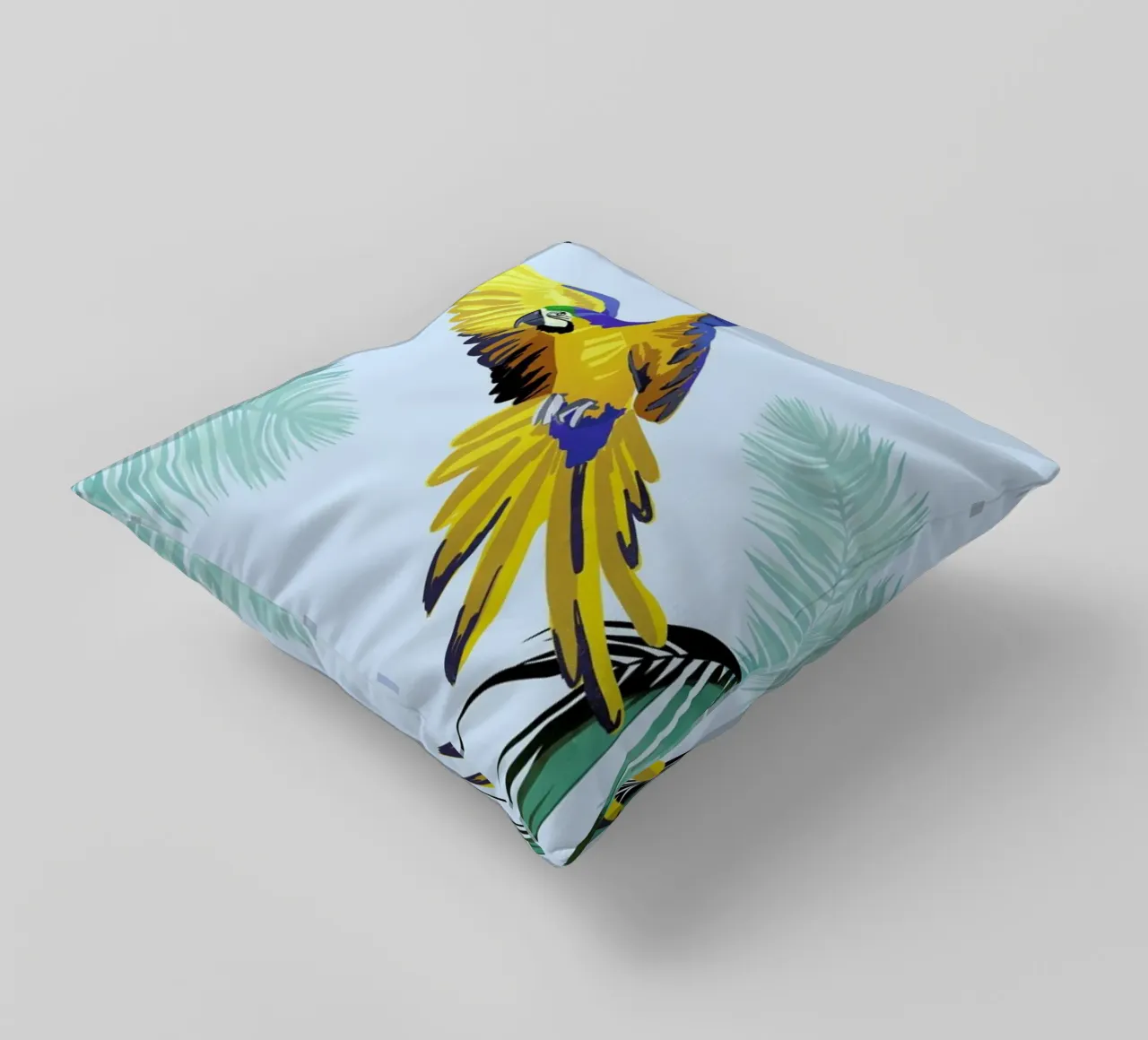 Flying Parrots decorative cushion by Goed Blauw