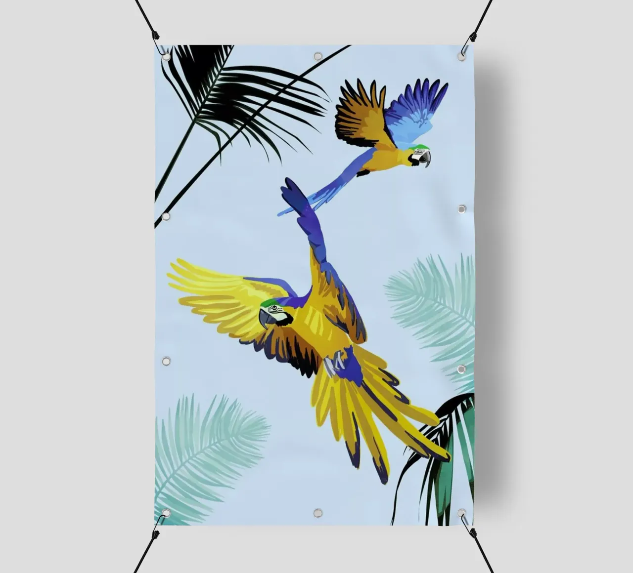 Flying Parrots telo in pvc da Goed Blauw