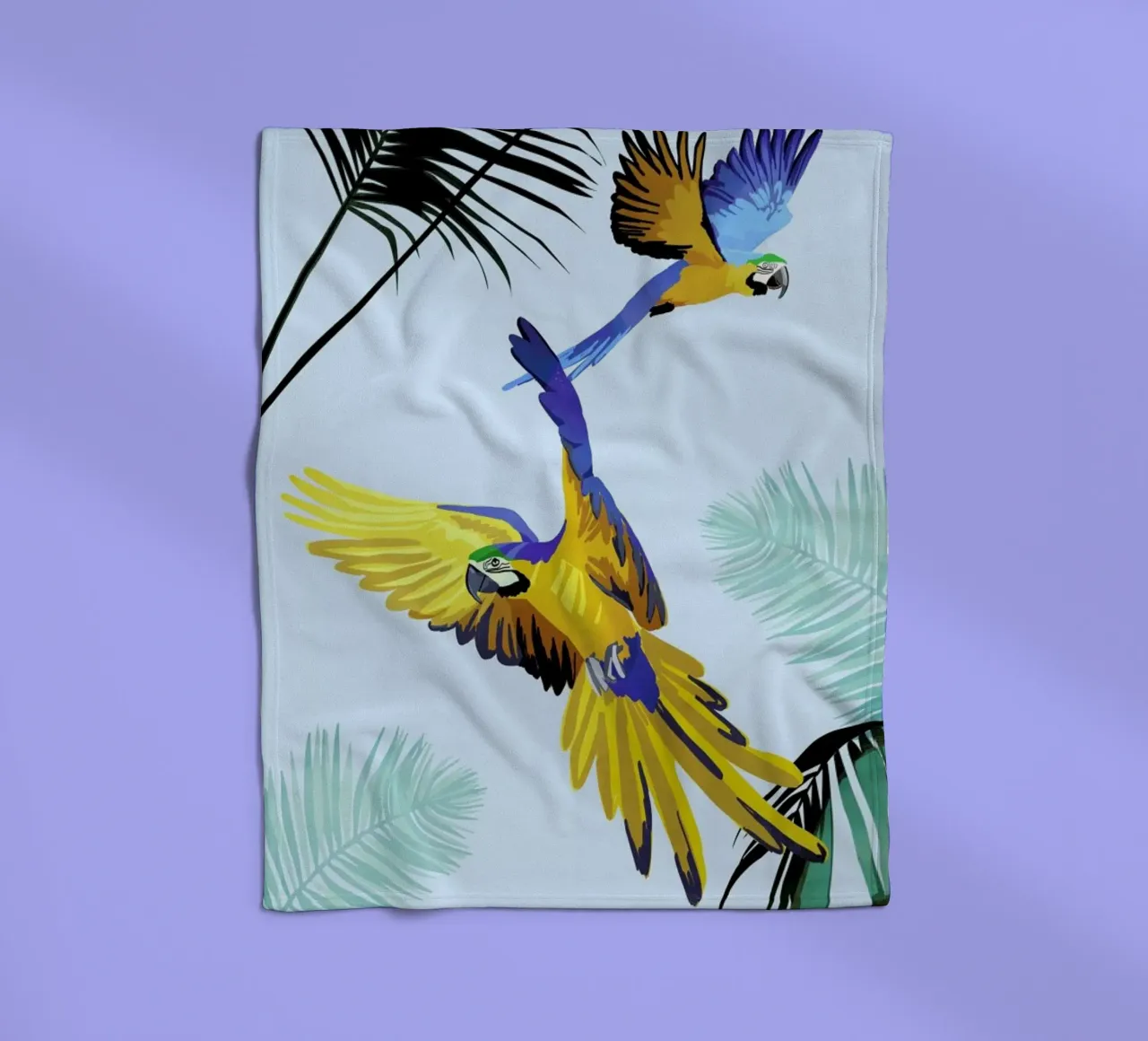 Flying Parrots coperta in pile da Goed Blauw
