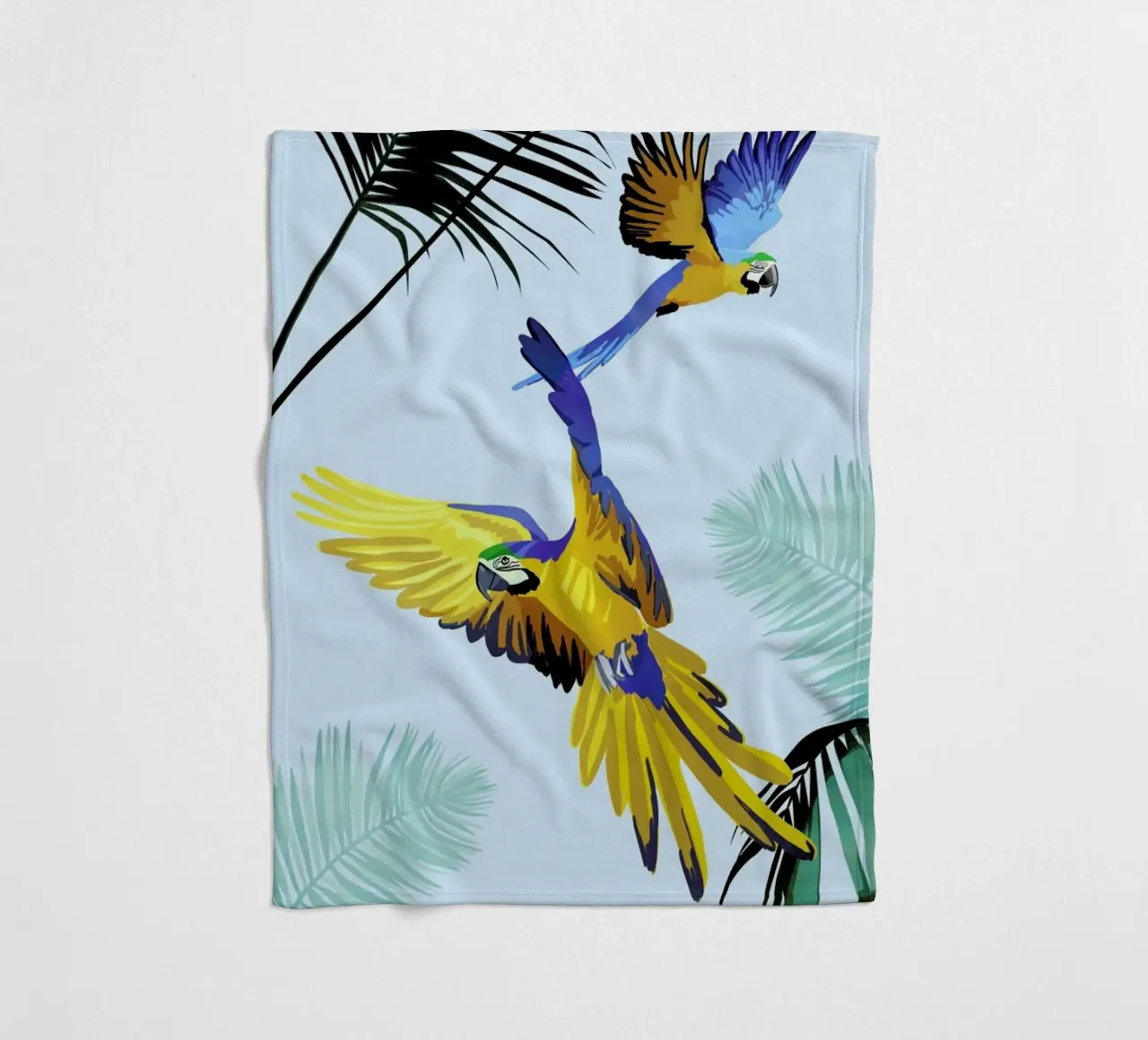 Flying Parrots coperta in pile da Goed Blauw