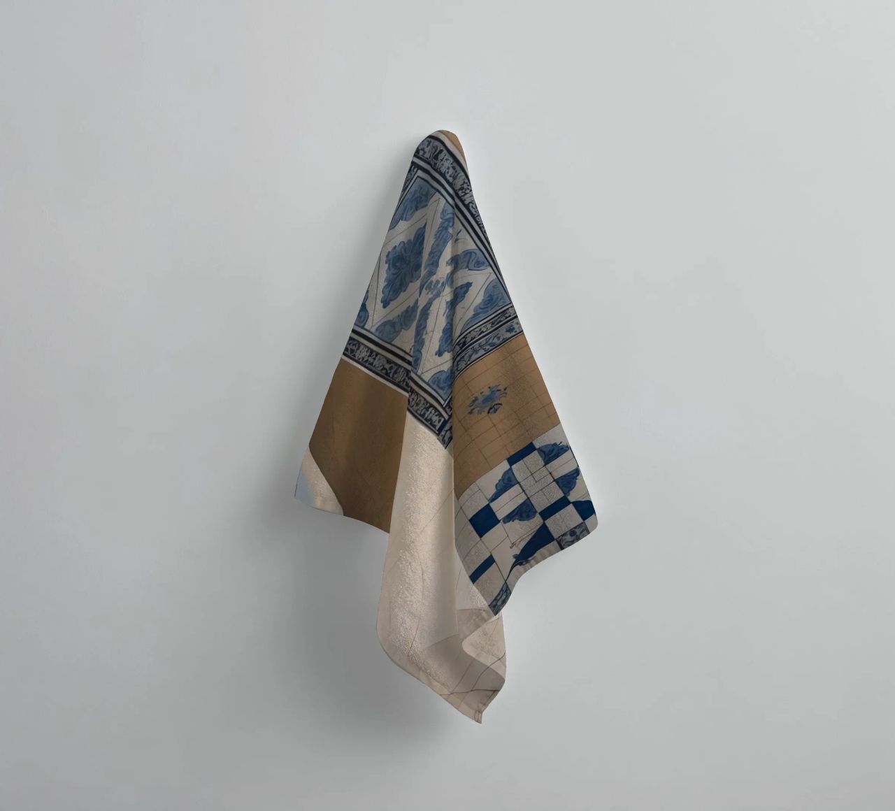 L'architecture moderne contraste avec les tuiles traditionnelles serviette de bain de DesignDoodle