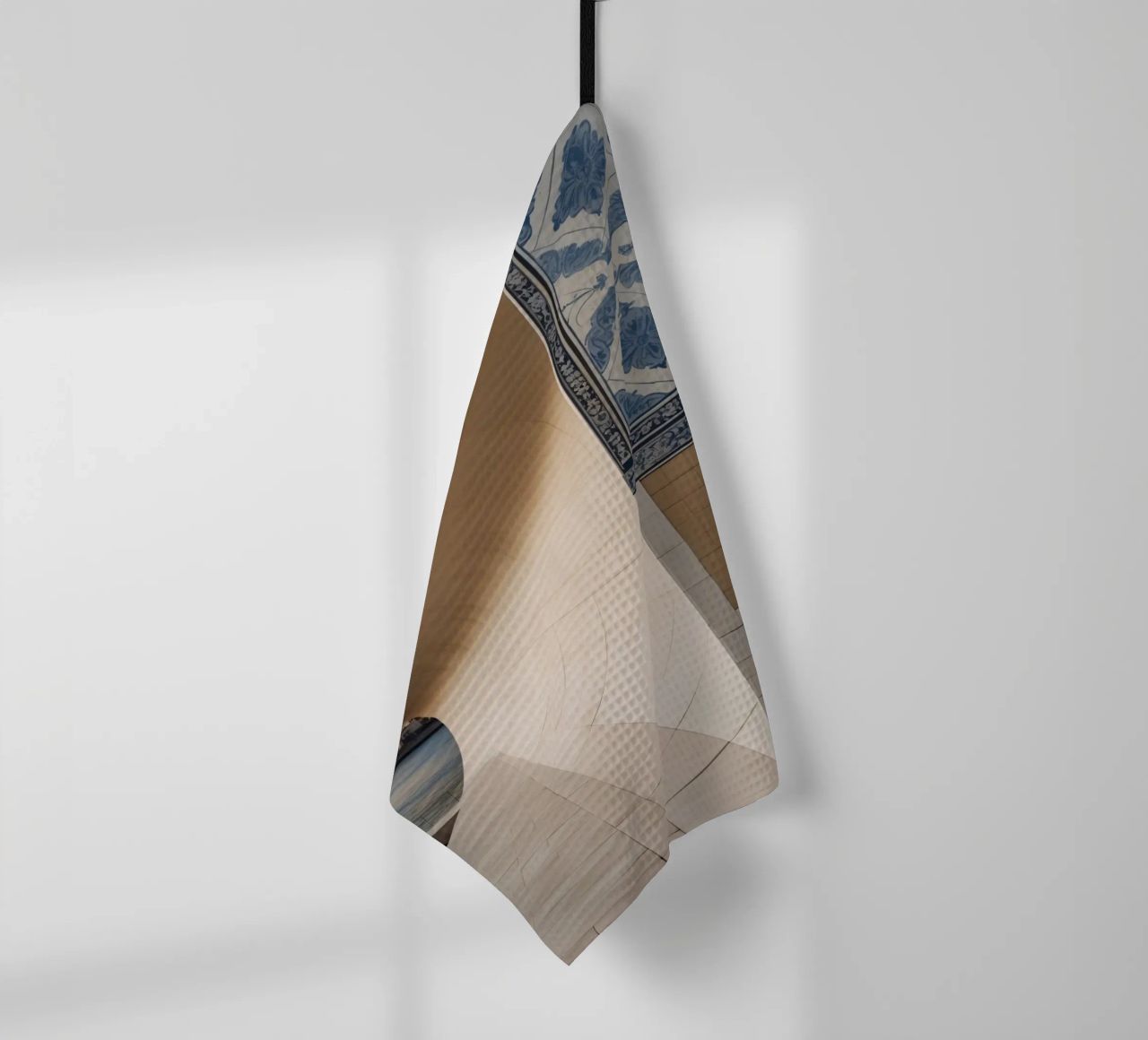 L'architecture moderne contraste avec les tuiles traditionnelles torchon de DesignDoodle