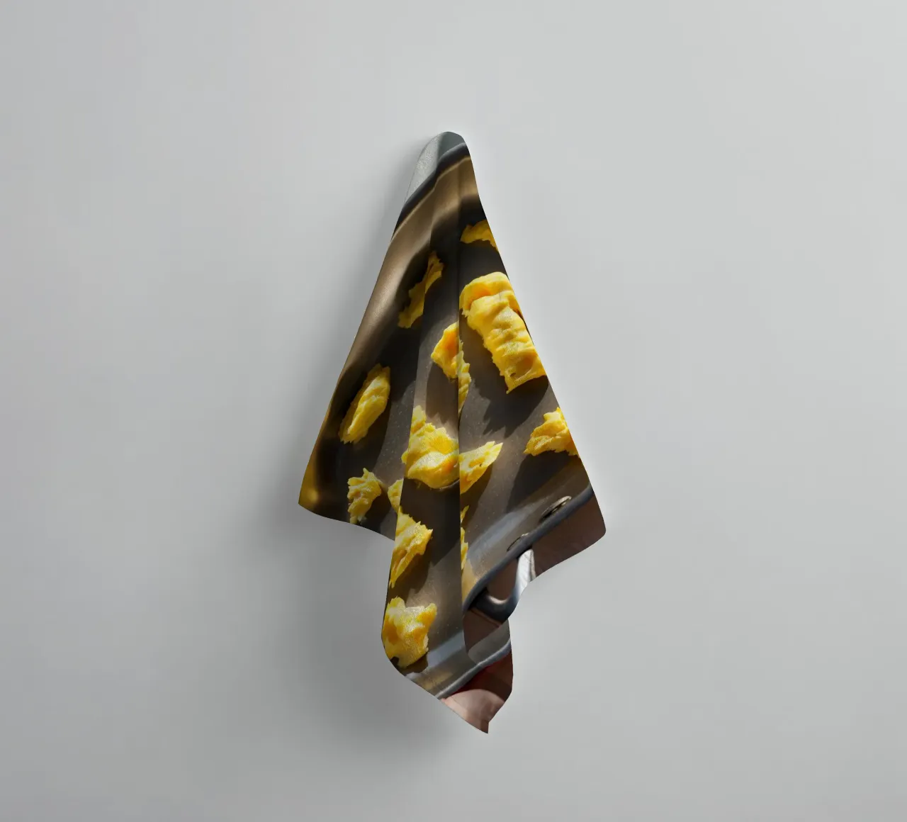 Celebrating Mum with scrambled eggs shaped into letters in a towel by DesignDoodle