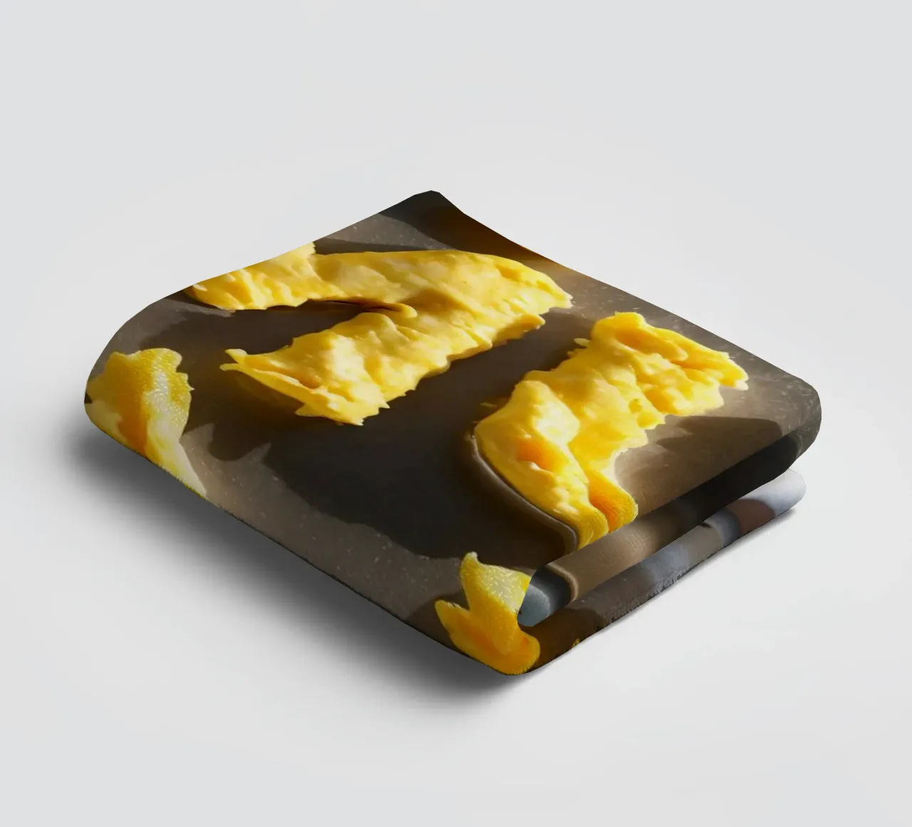 Celebrating Mum with scrambled eggs shaped into letters in a towel by DesignDoodle
