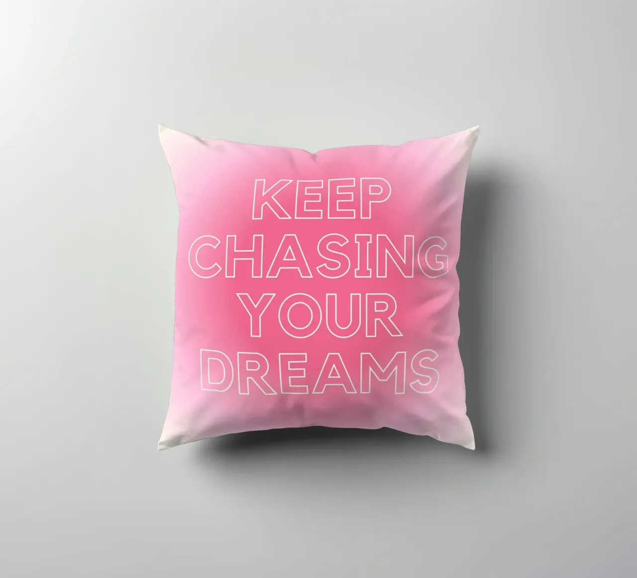 "Dream Chaser" Modern Gradient Art Print - Aesthetic & Trend decorative cushion by ClubArt