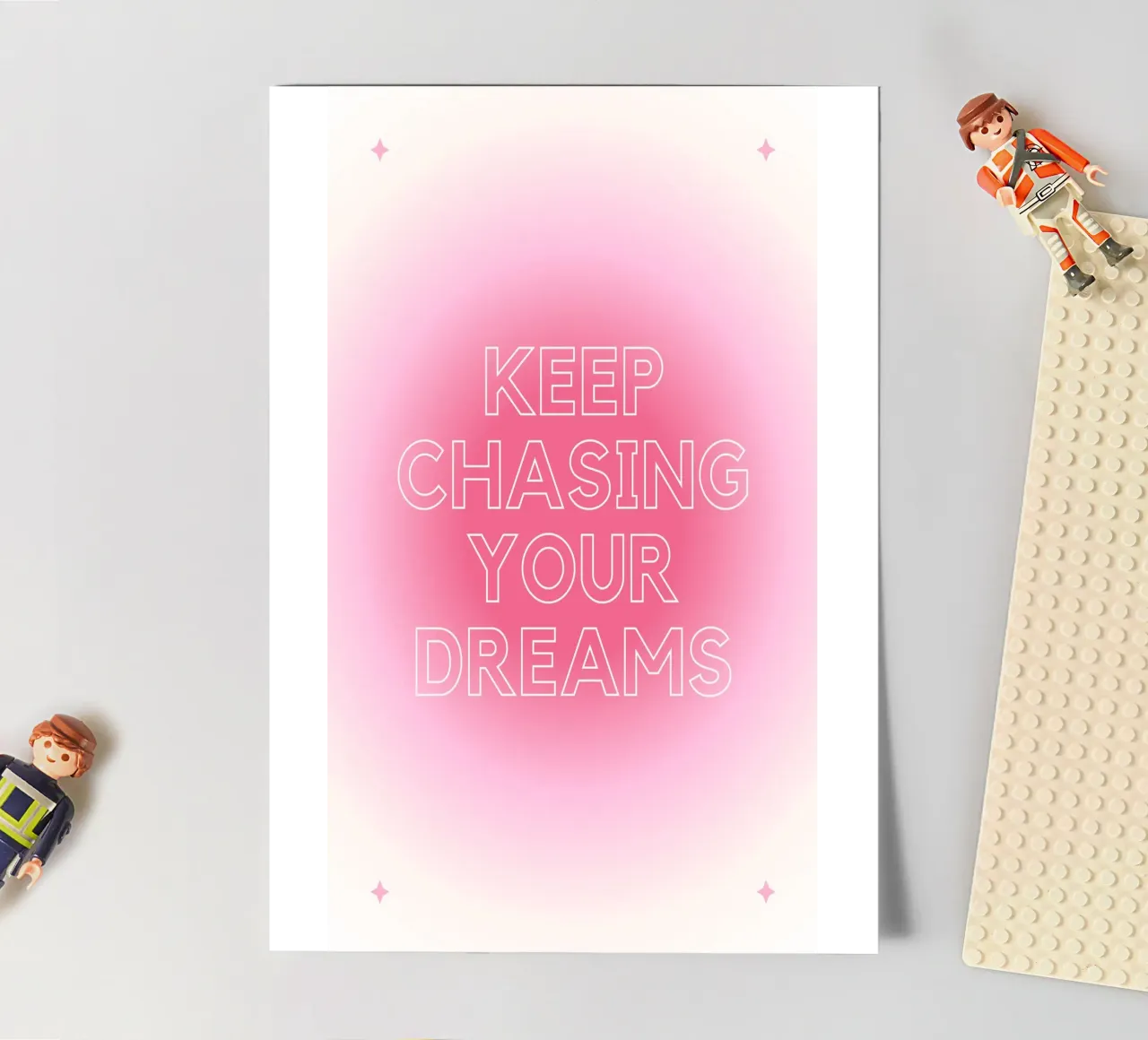 "Dream Chaser" Modern Gradient Art Print - Aesthetic & Trend sticker sheet by ClubArt