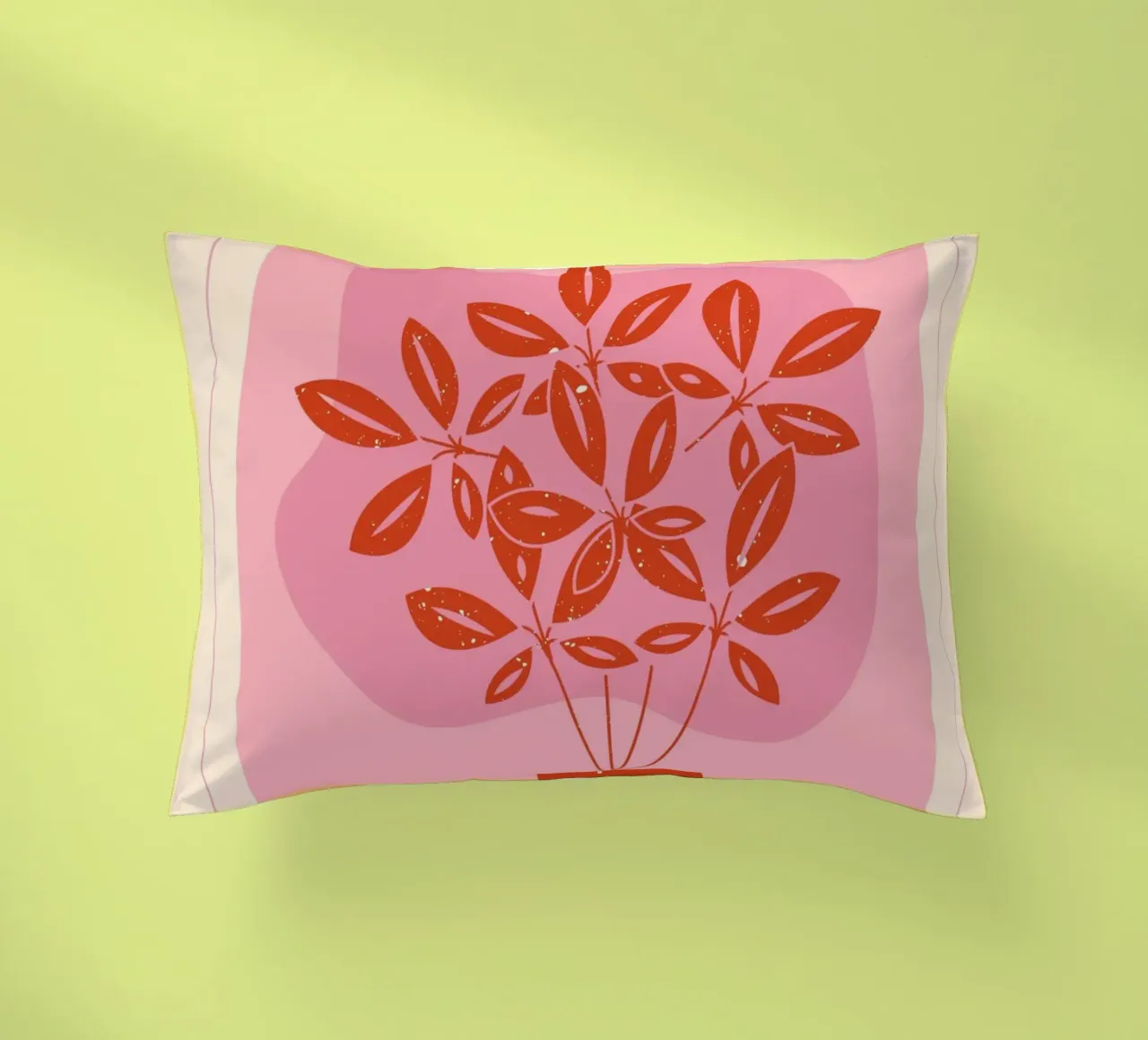 "Take a Deep Breath" Botanical Art Print - Calm & Motivating decorative cushion by ClubArt