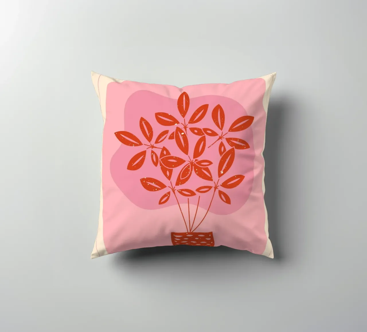 "Take a Deep Breath" Botanical Art Print - Calm & Motivating decorative cushion by ClubArt