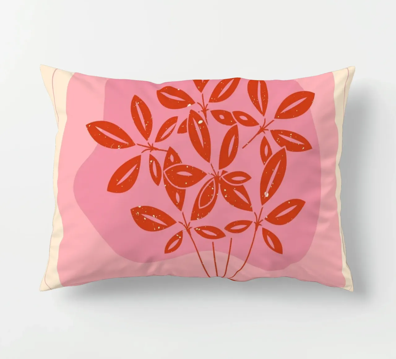 "Take a Deep Breath" Botanical Art Print - Calm & Motivating decorative cushion by ClubArt