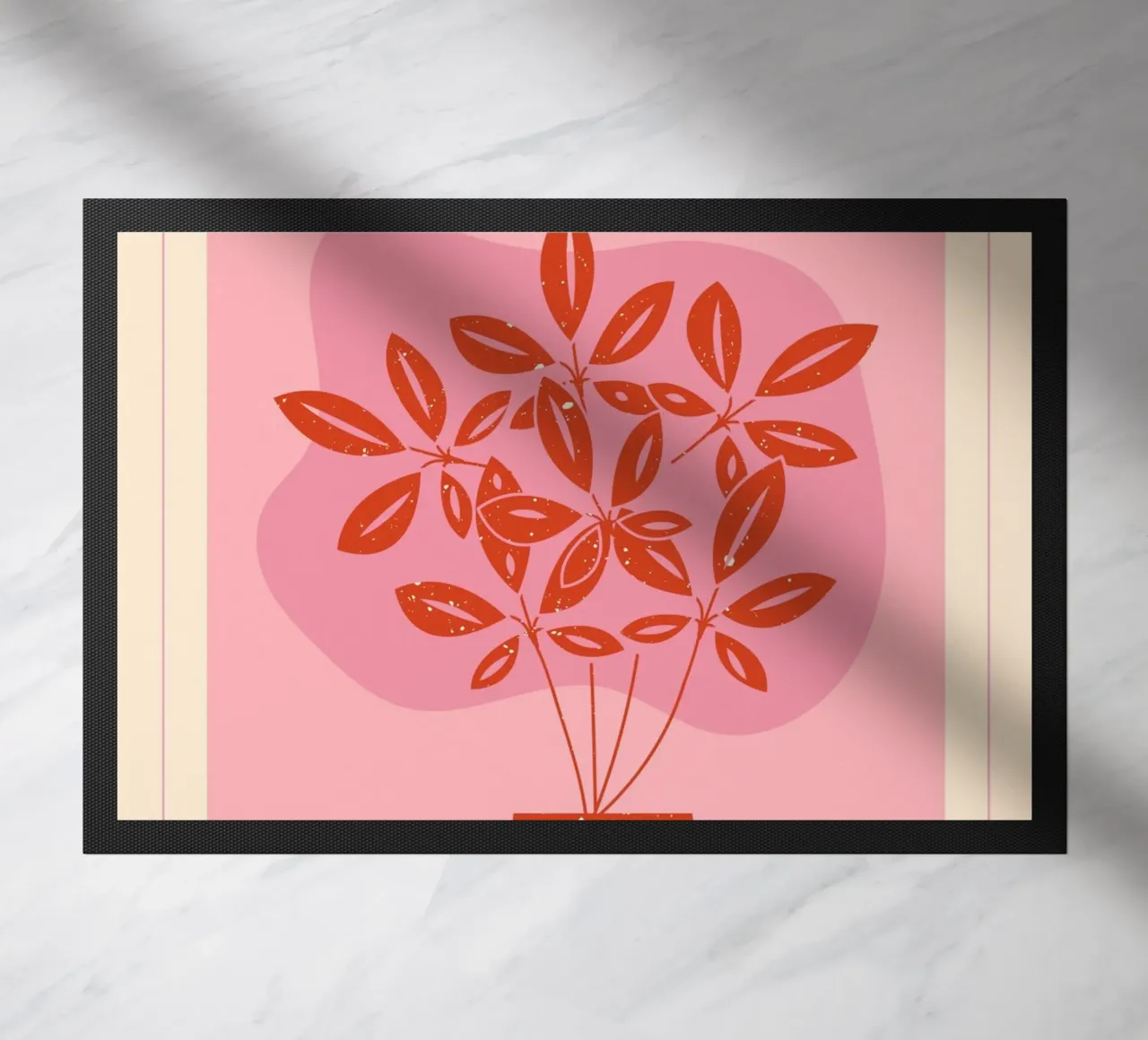 "Take a Deep Breath" Botanical Art Print - Calm & Motivating doormat by ClubArt