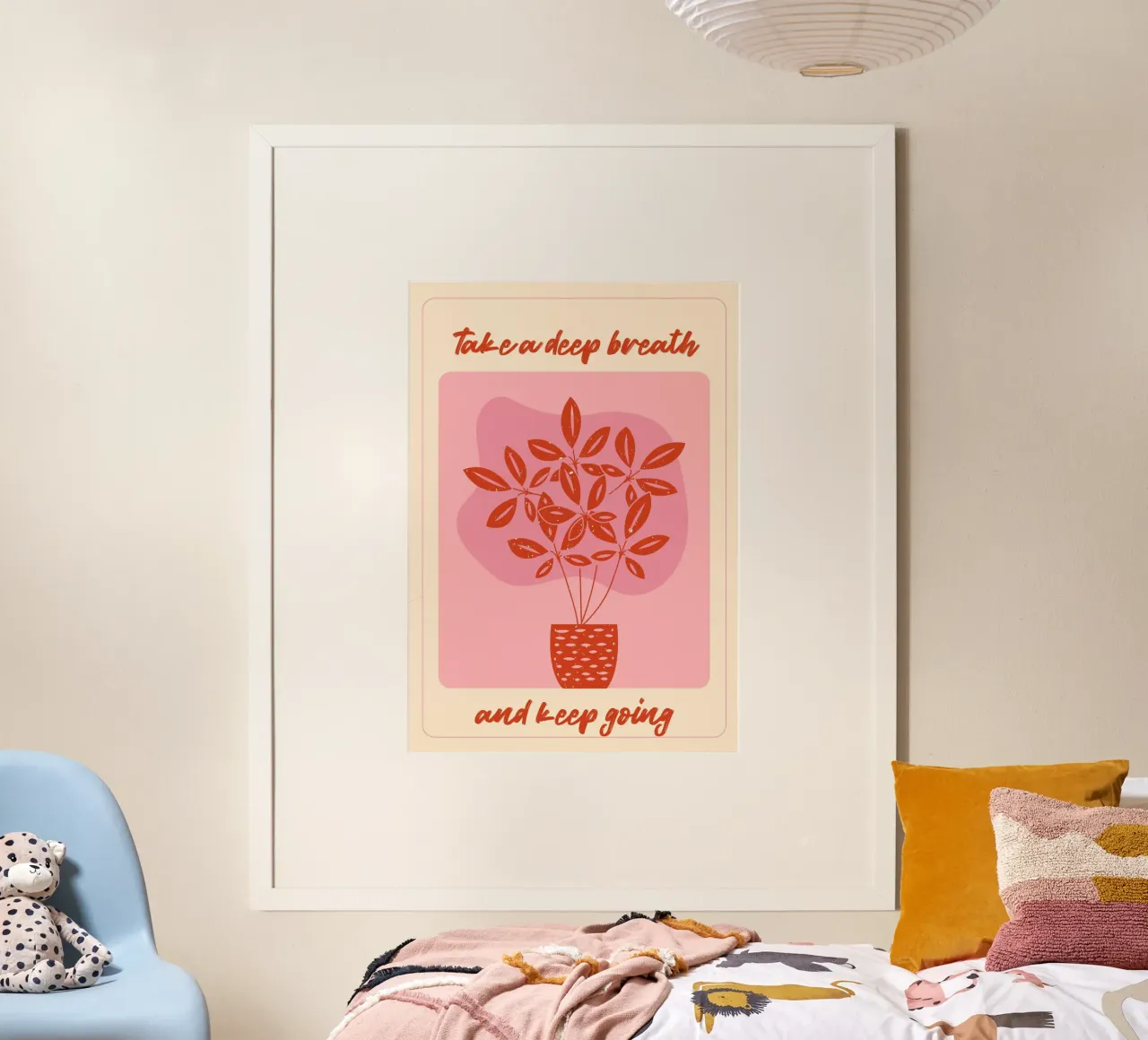 "Take a Deep Breath" Botanical Art Print - Calm & Motivating hahnemühle by ClubArt