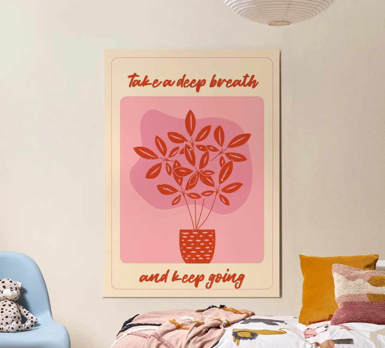 "Take a Deep Breath" Botanical Art Print - Calm & Motivating hahnemühle by ClubArt