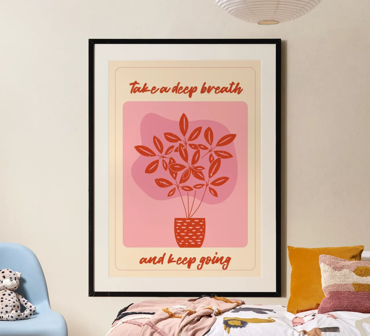 "Take a Deep Breath" Botanical Art Print - Calm & Motivating hahnemühle by ClubArt